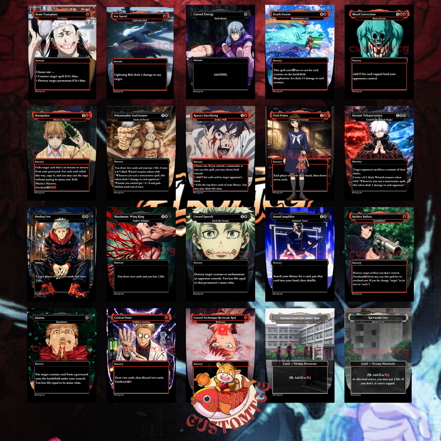 Jujutsu Kaisen Custom Deck