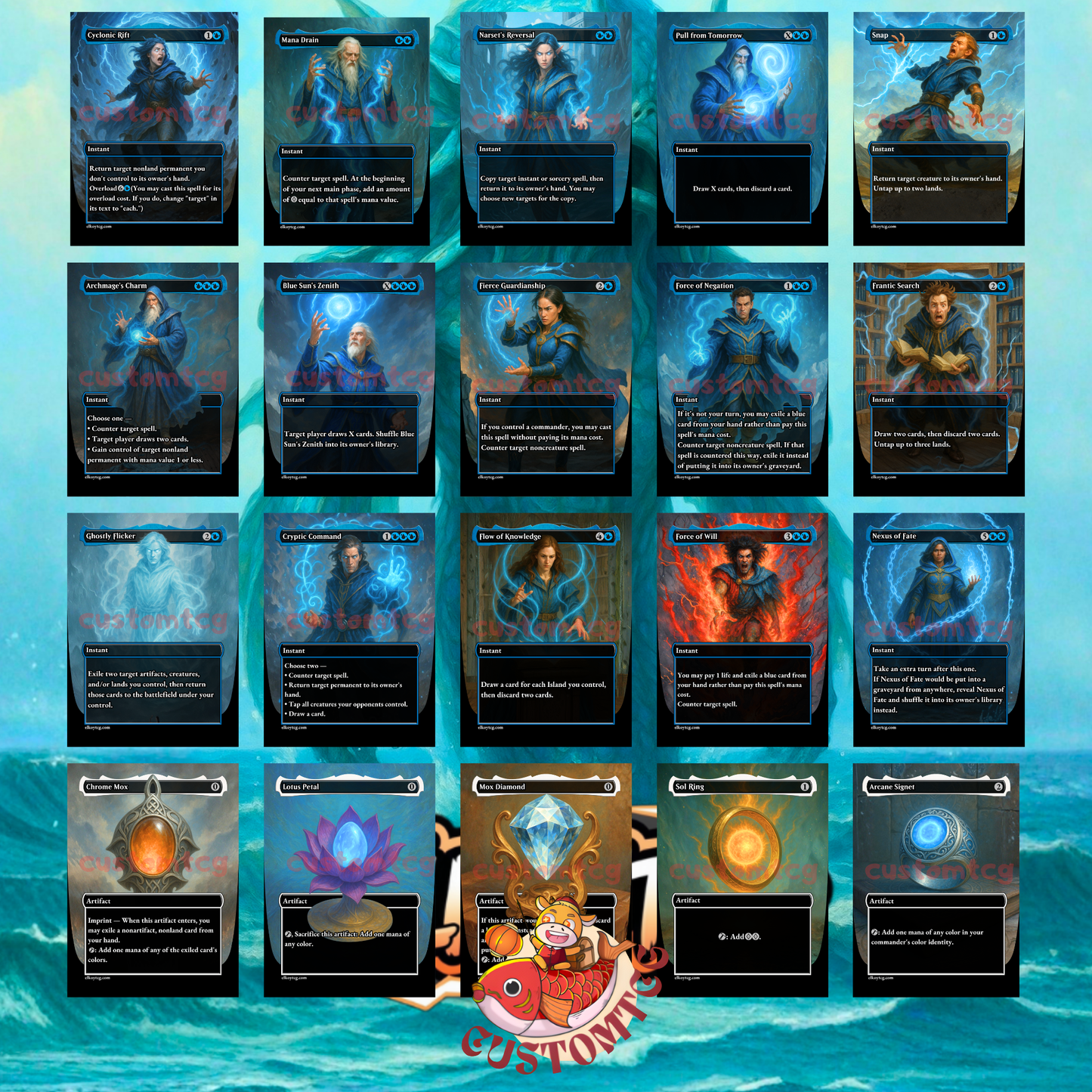 Eluge, the Shoreless Sea Custom Deck