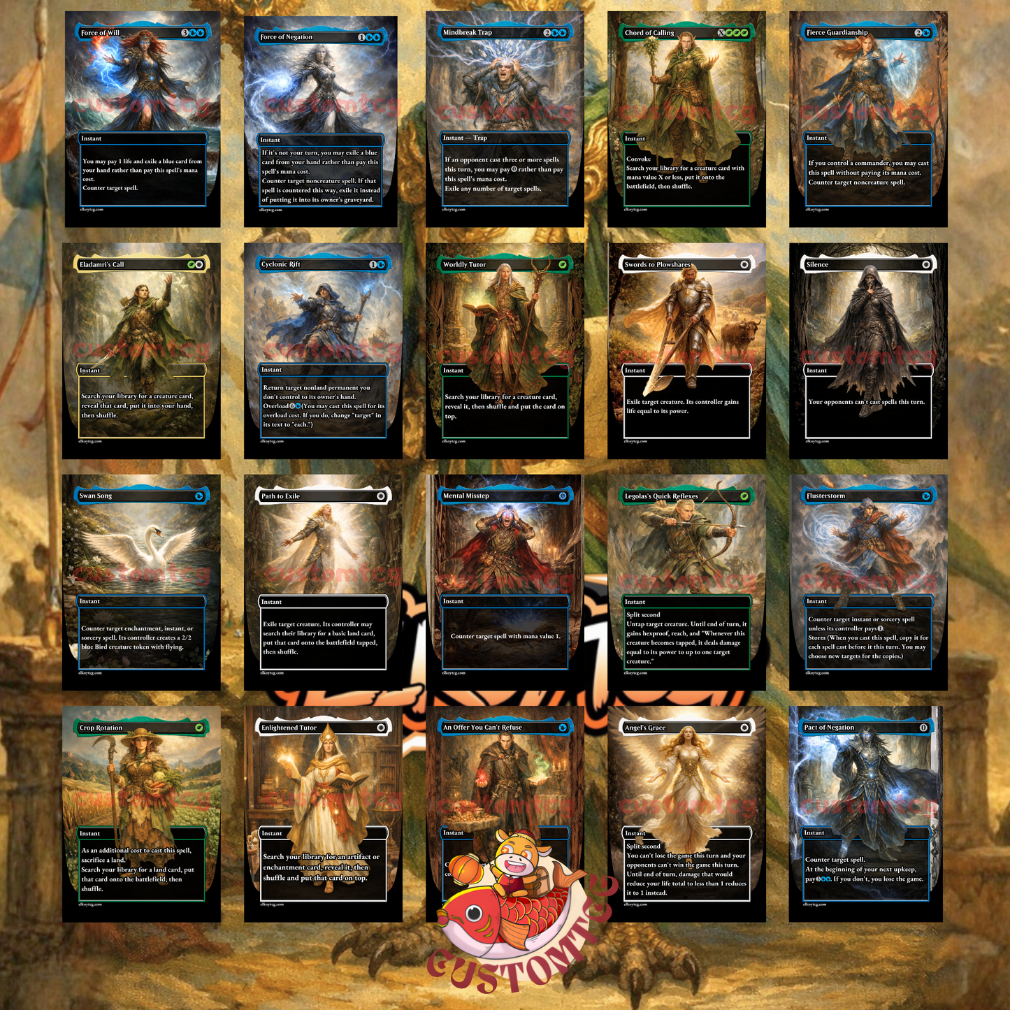 Derevi, Empyrial Tactician — Custom Deck (100 Cards + Tokens) 🚀🦉