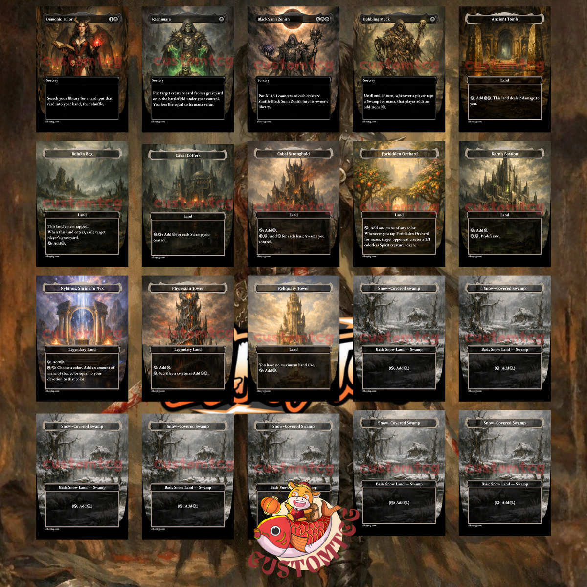 Massacre Girl, Known Killer — Mono-Black -1/-1 Counters Custom Deck