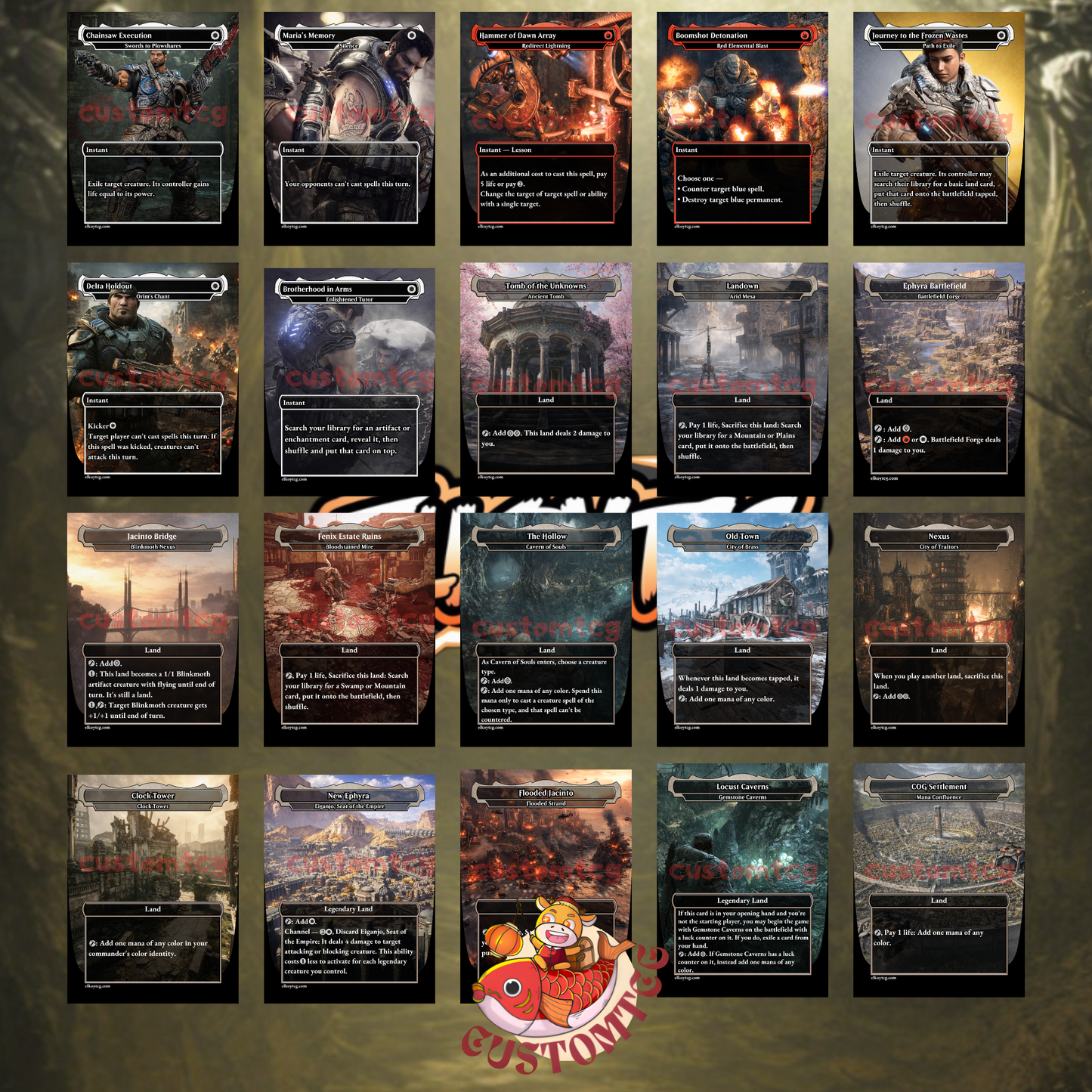 Gears of War Custom Deck