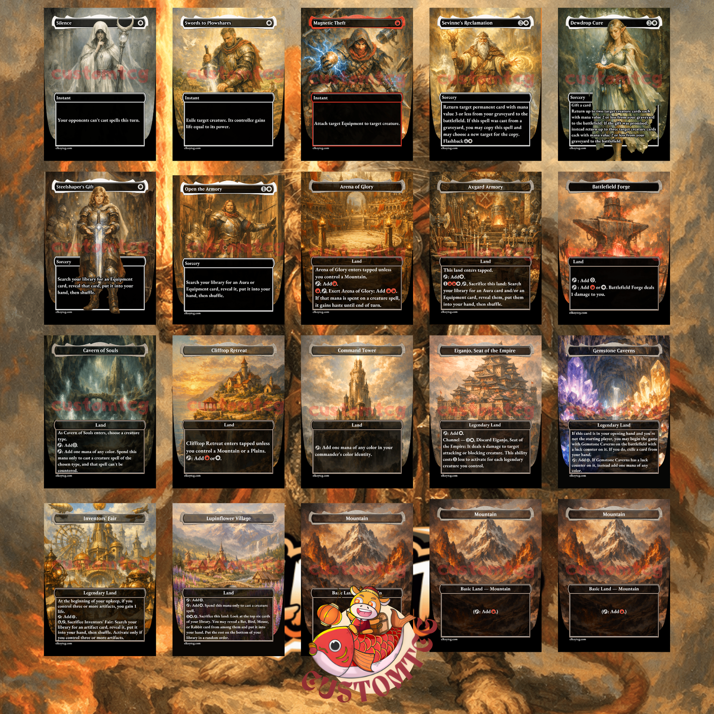 Mabel, Heir to Cragflame custom commander deck