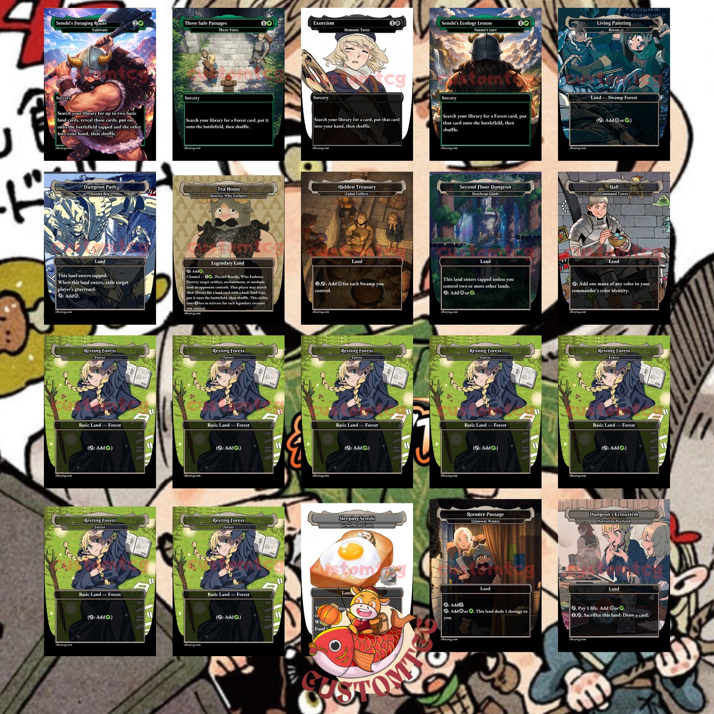 Delicious in Dungeon Custom Deck