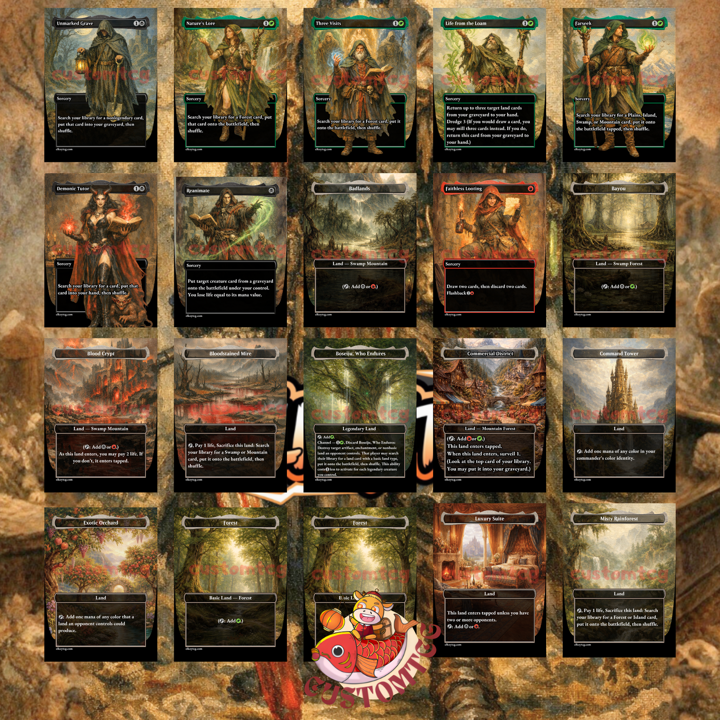 Coram, the Undertaker Custom Deck