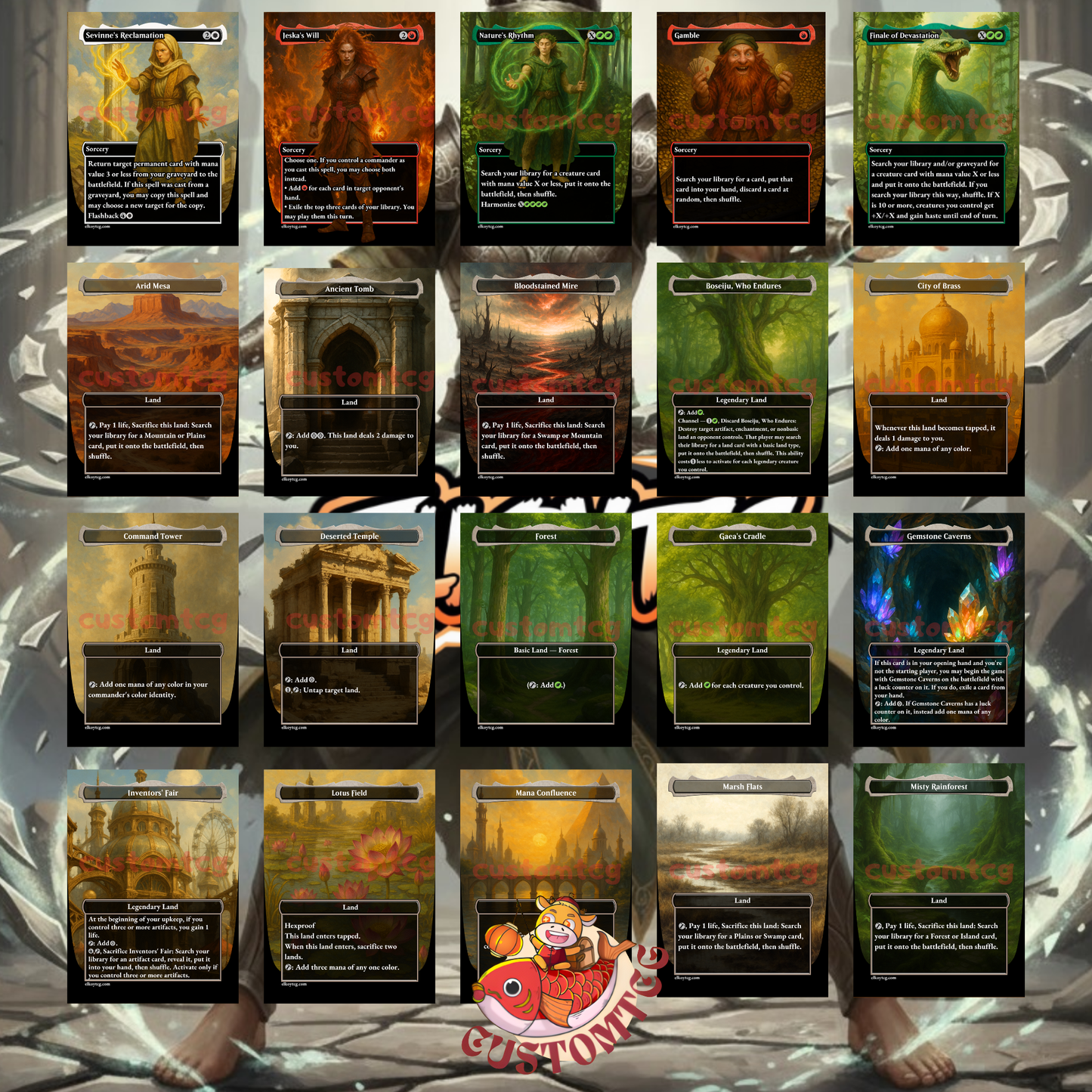 Toph, the First Metalbender Custom Deck