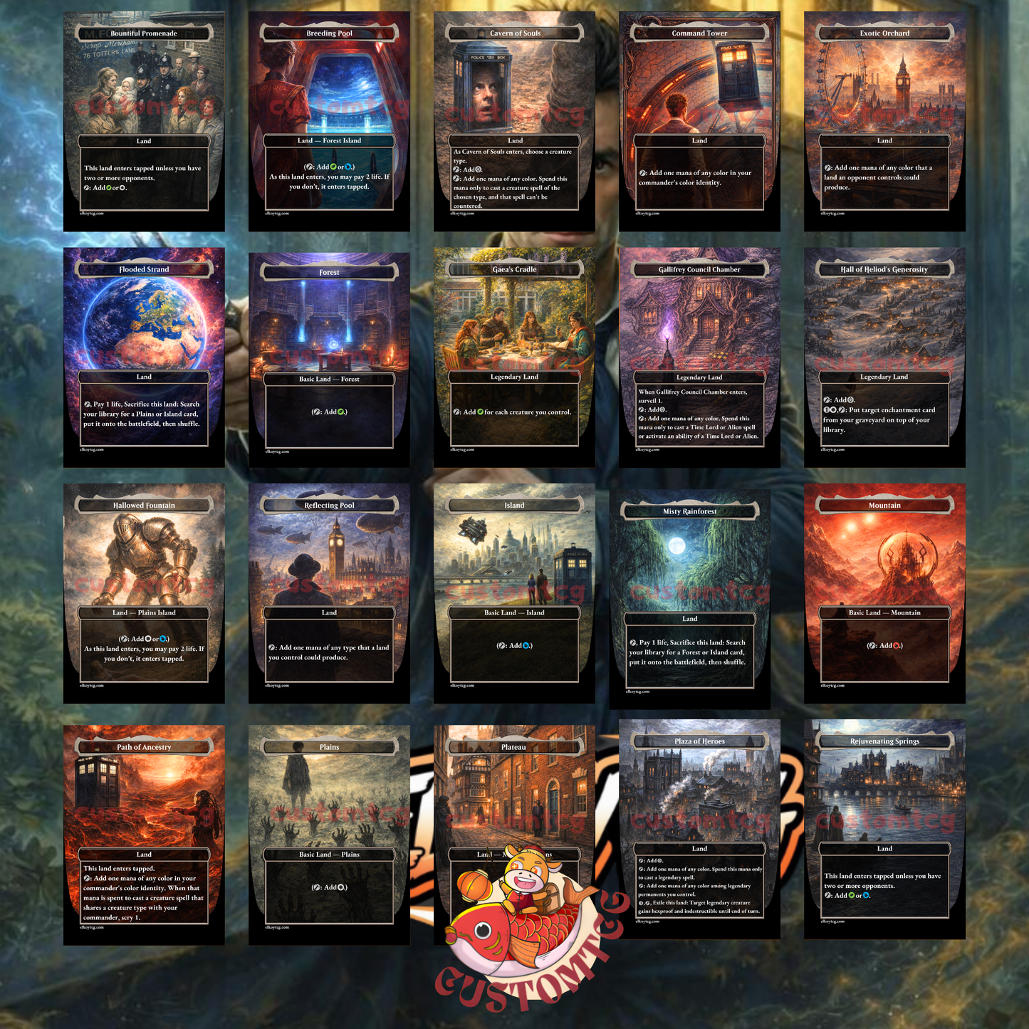 Doctor Who Custom Deck — 100 Cards + Tokens