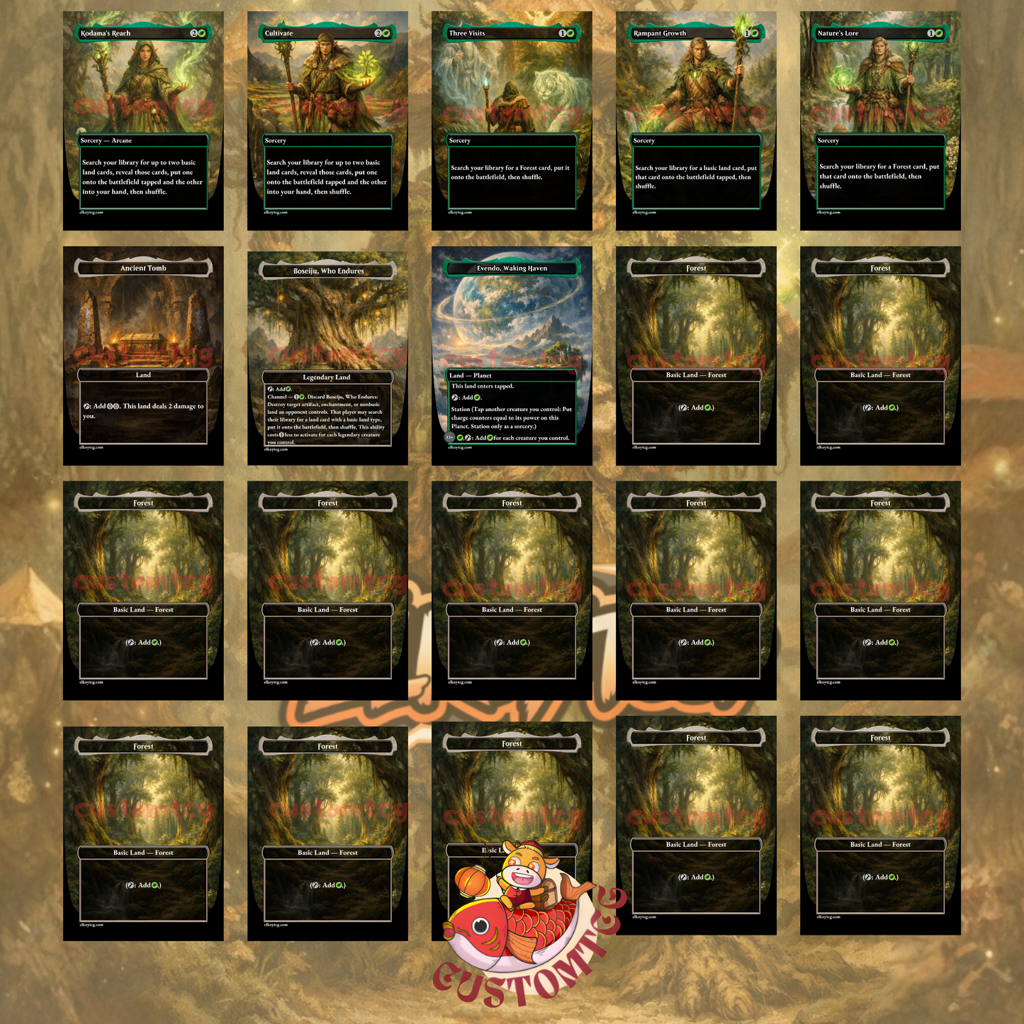 Shroofus Sproutsire Custom Deck