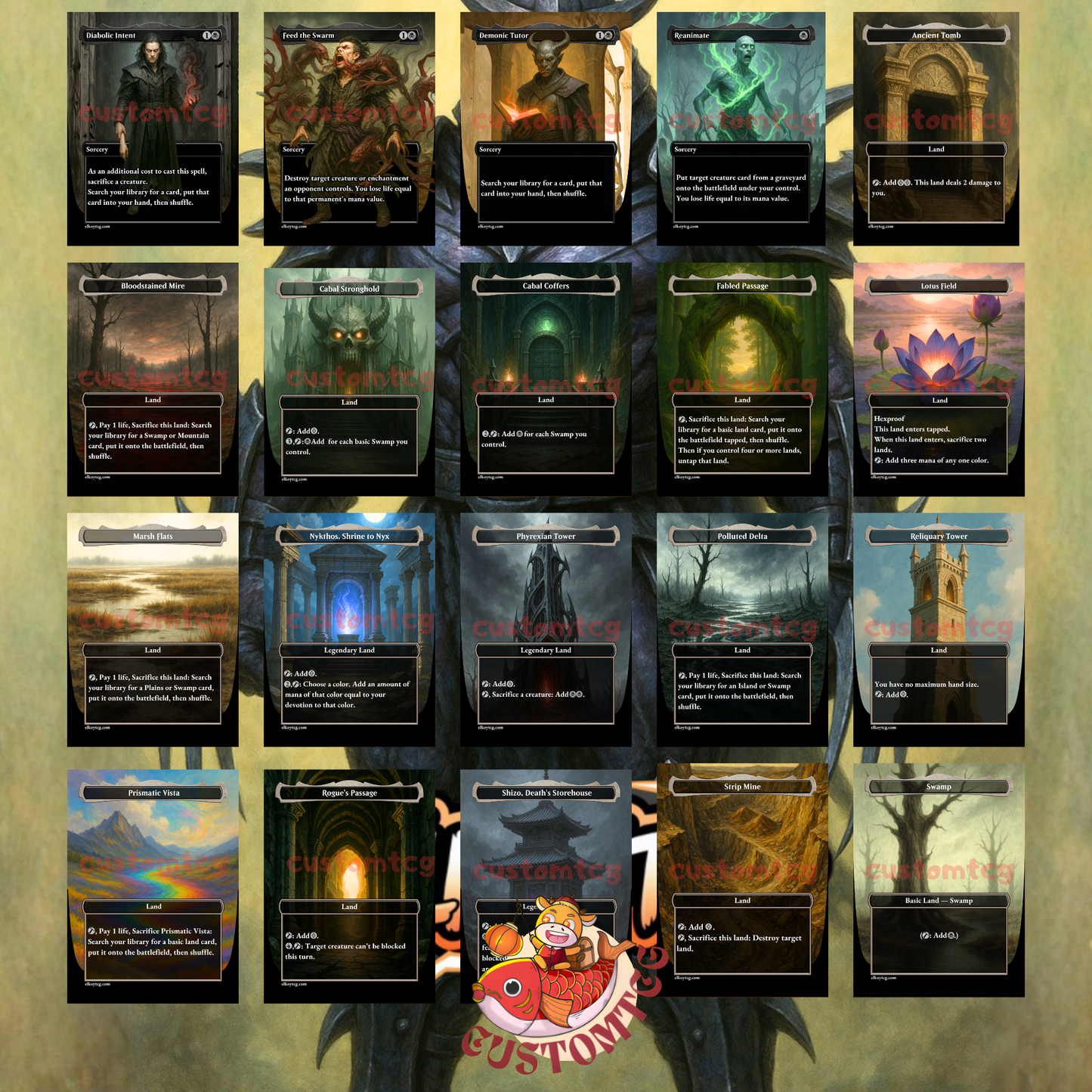 Super Shredder Commander Deck – Custom MTG Deck (100 Cards + Tokens)