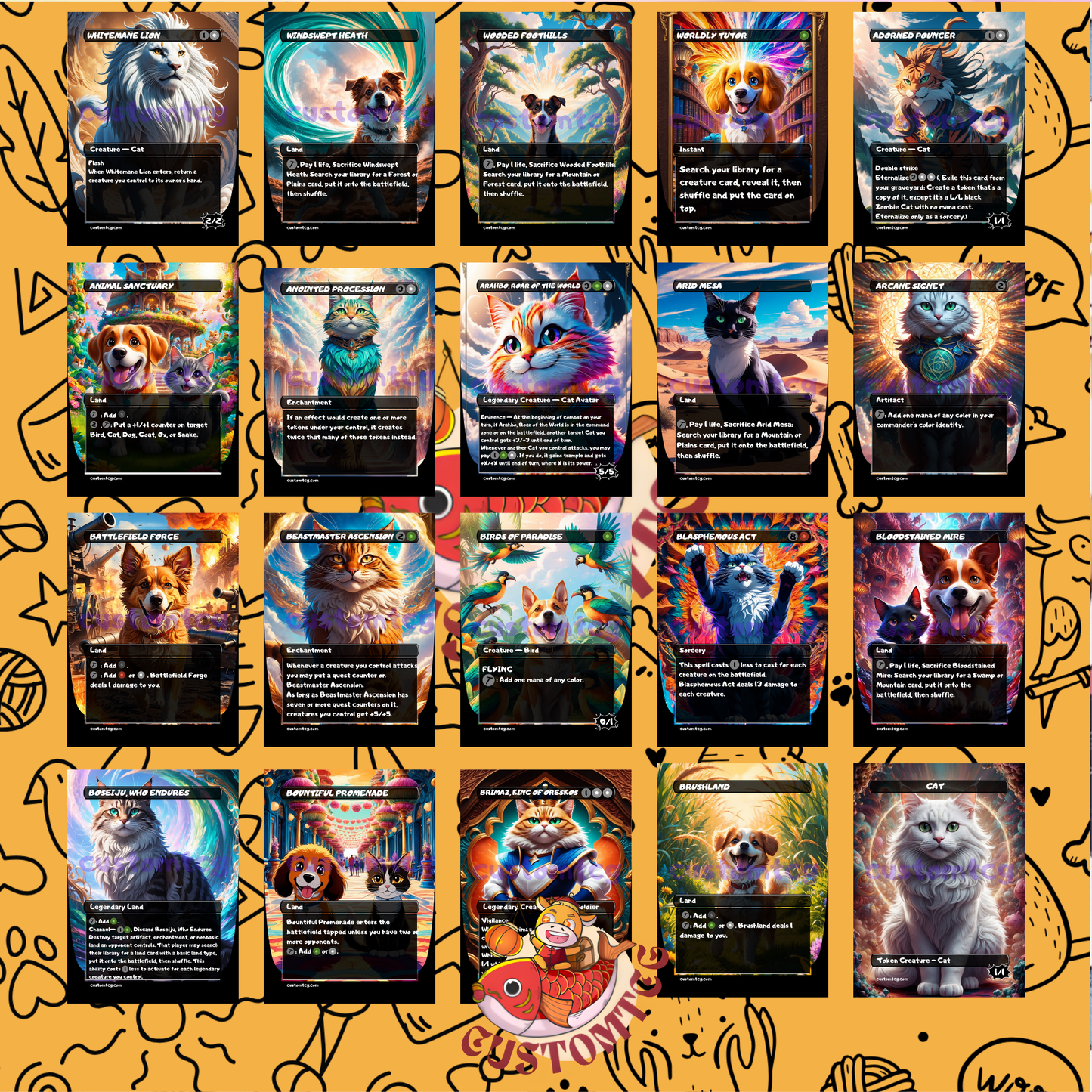 Rin and Seri - Dogs and Cats Deck