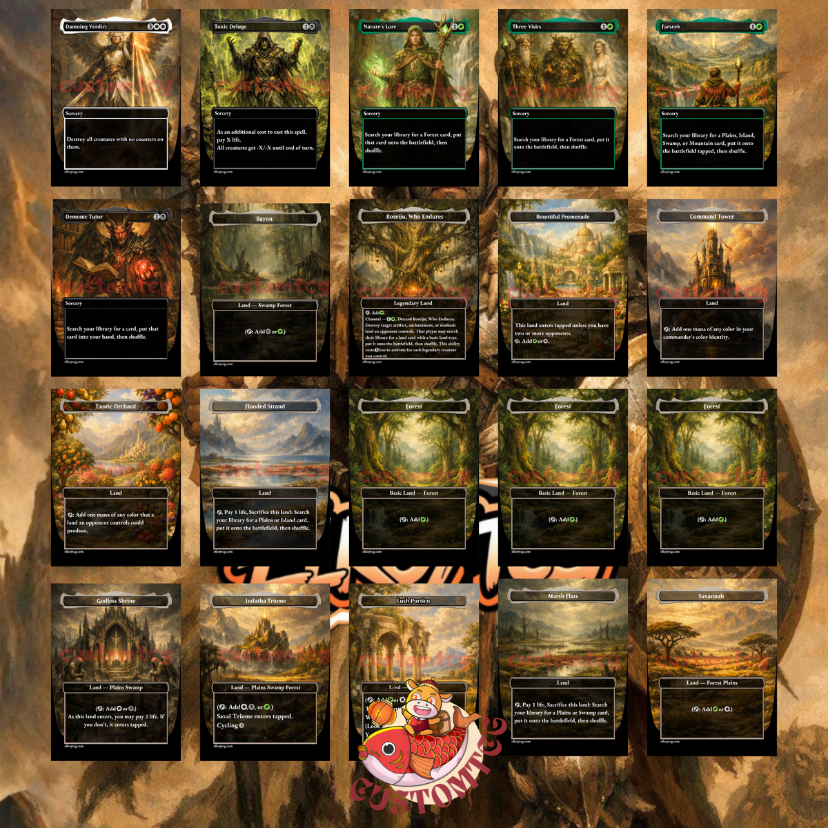 Felothar, Dawn of the Abzan Counters Custom Deck 🌿💀⚔️