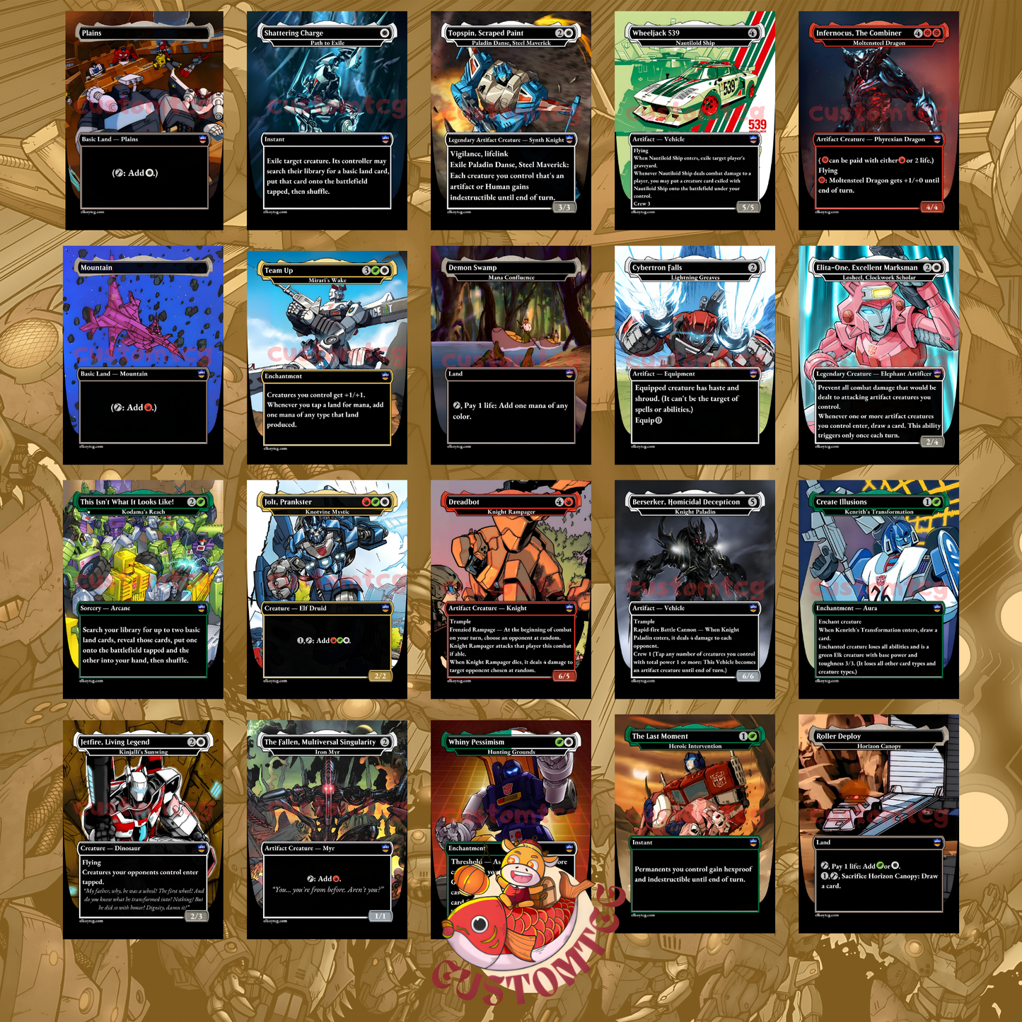 Tr4nsf0rm3rs commander deck