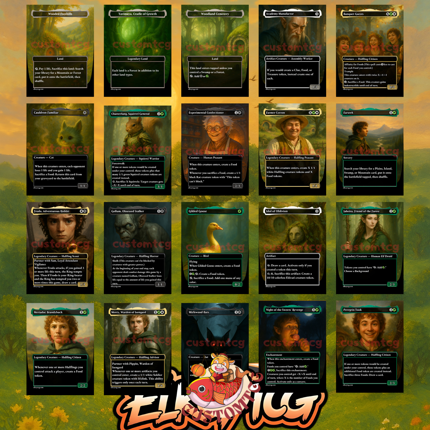 Frodo and Sam Food Commander Deck