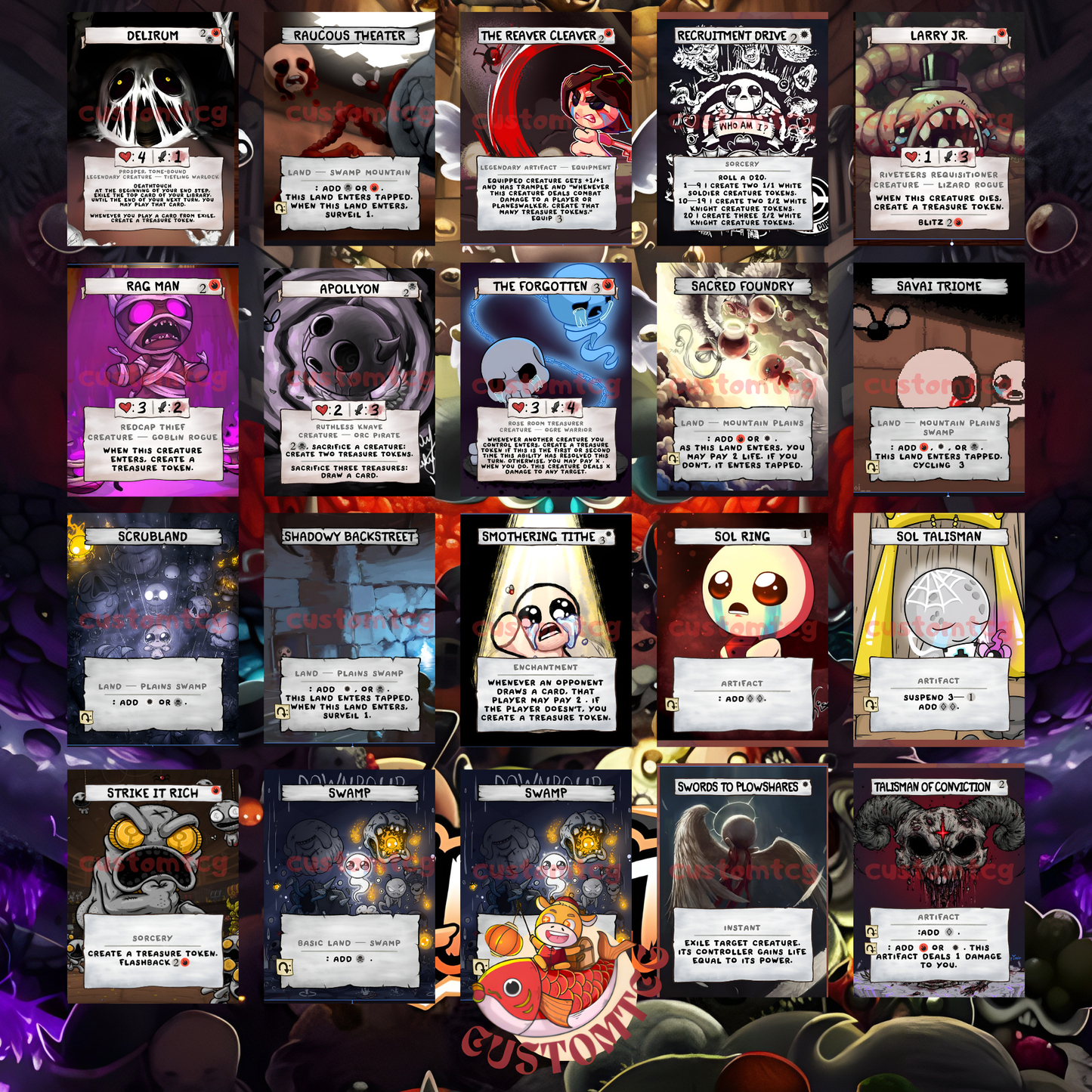 Binding of Isaac MTG Commander Deck Custom Cards ElkoyTCG Binding of Isaac MTG Commander Deck Custom Cards ElkoyTCG