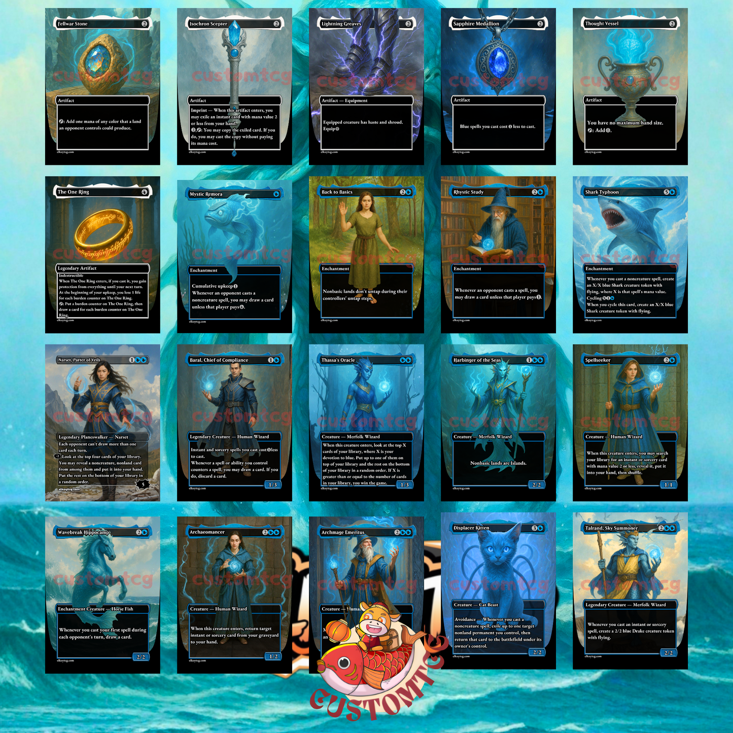 Eluge, the Shoreless Sea Custom Deck