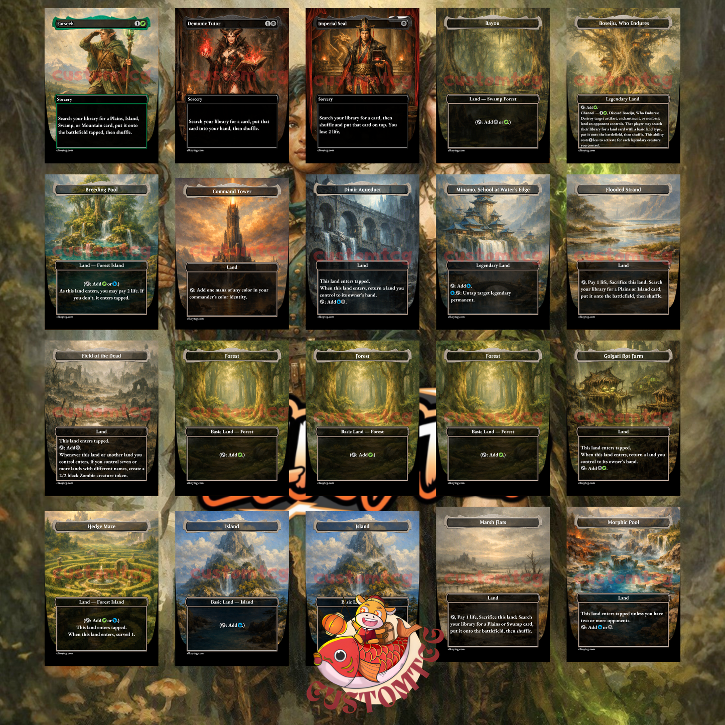 Zimone and Dina Custom Deck (Sultai Landfall / Draw-Two Drain)