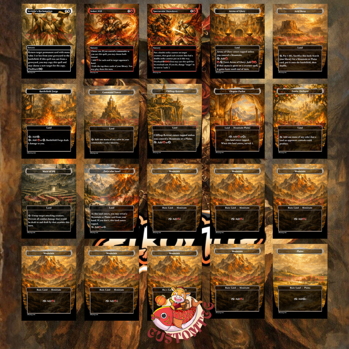 NELLY BORCA, IMPULSIVE ACCUSER — Boros Goad & Chaos Custom Deck