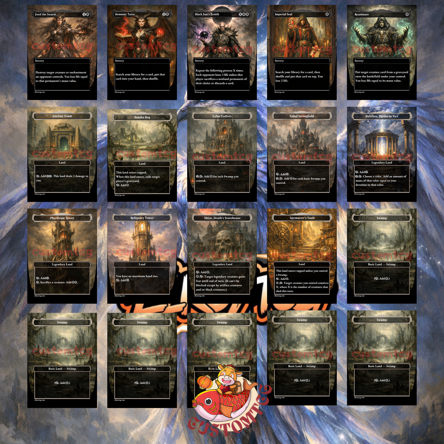 Maha, Its Feathers Night custom deck
