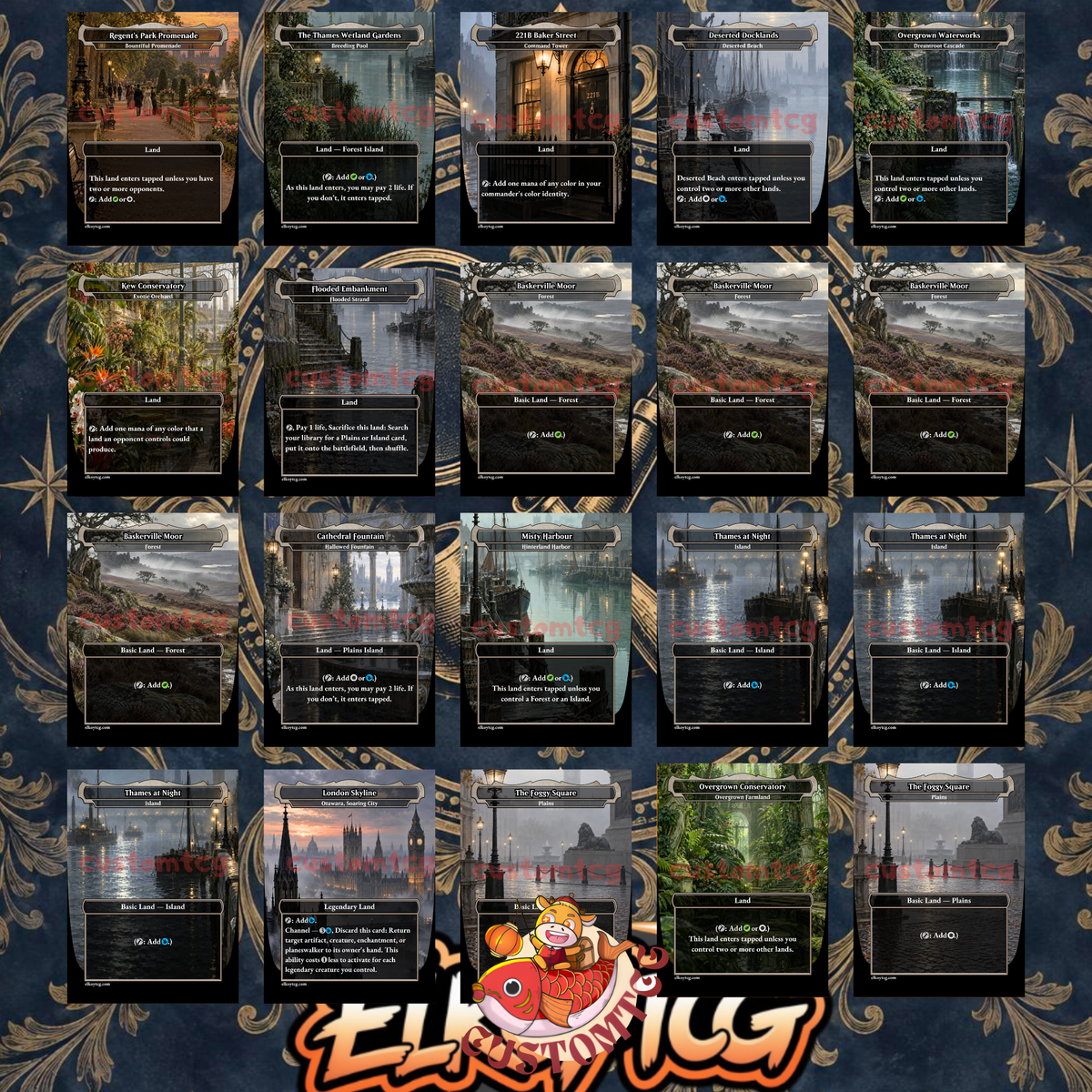 SHERLOCK HOLMES Custom Deck