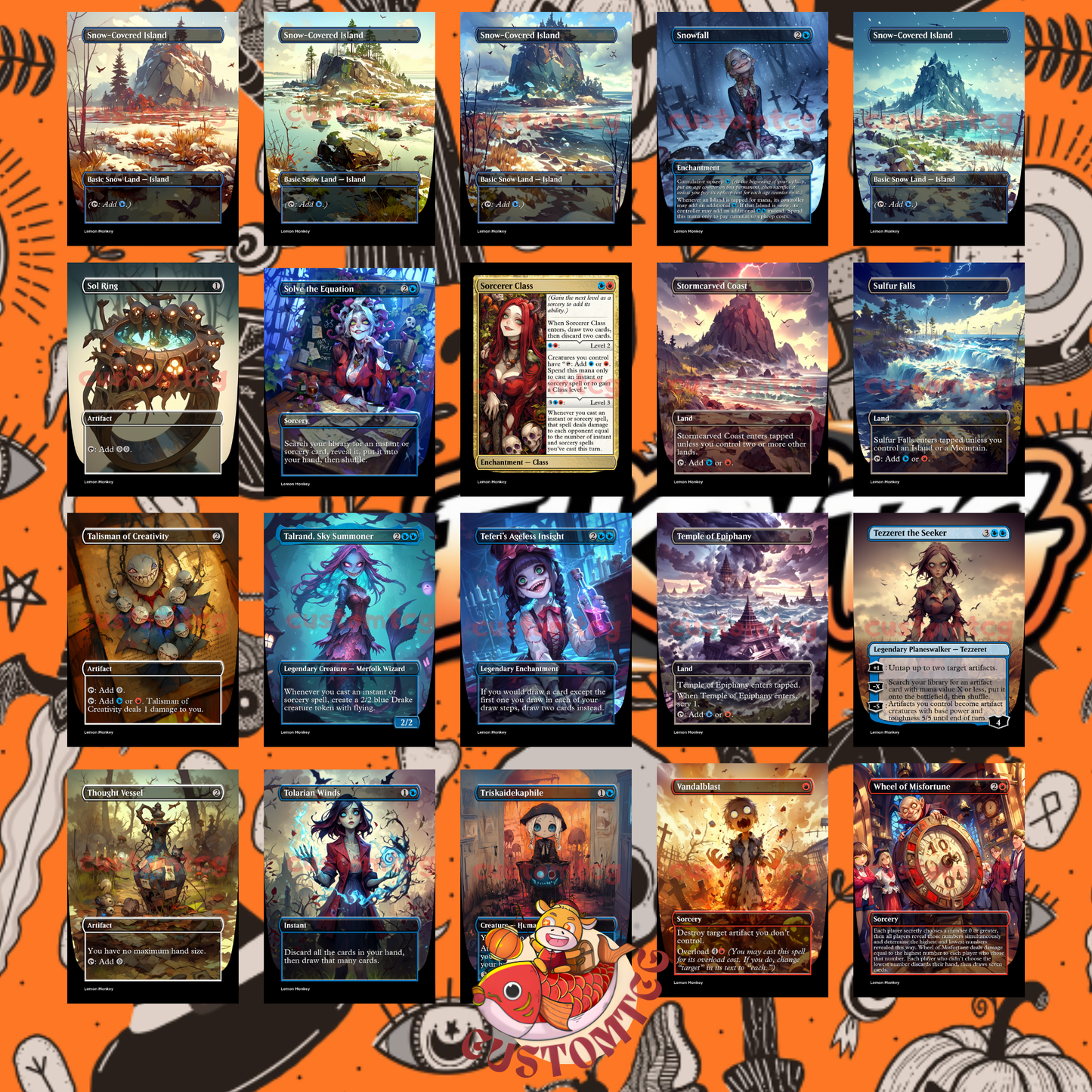 Locust Custom Halloween Deck
