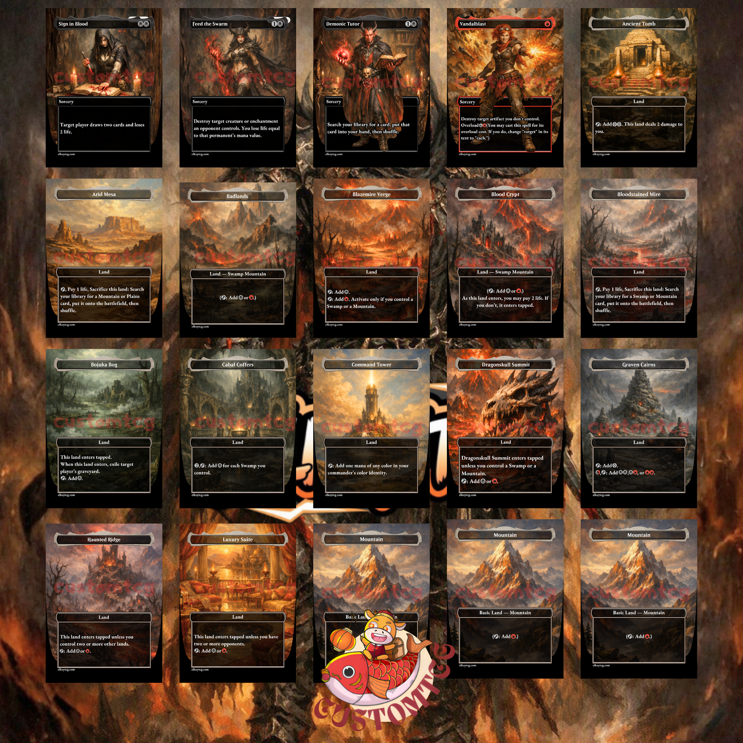 The Lord of Pain Custom Deck (Rakdos Punisher / Group Slug)