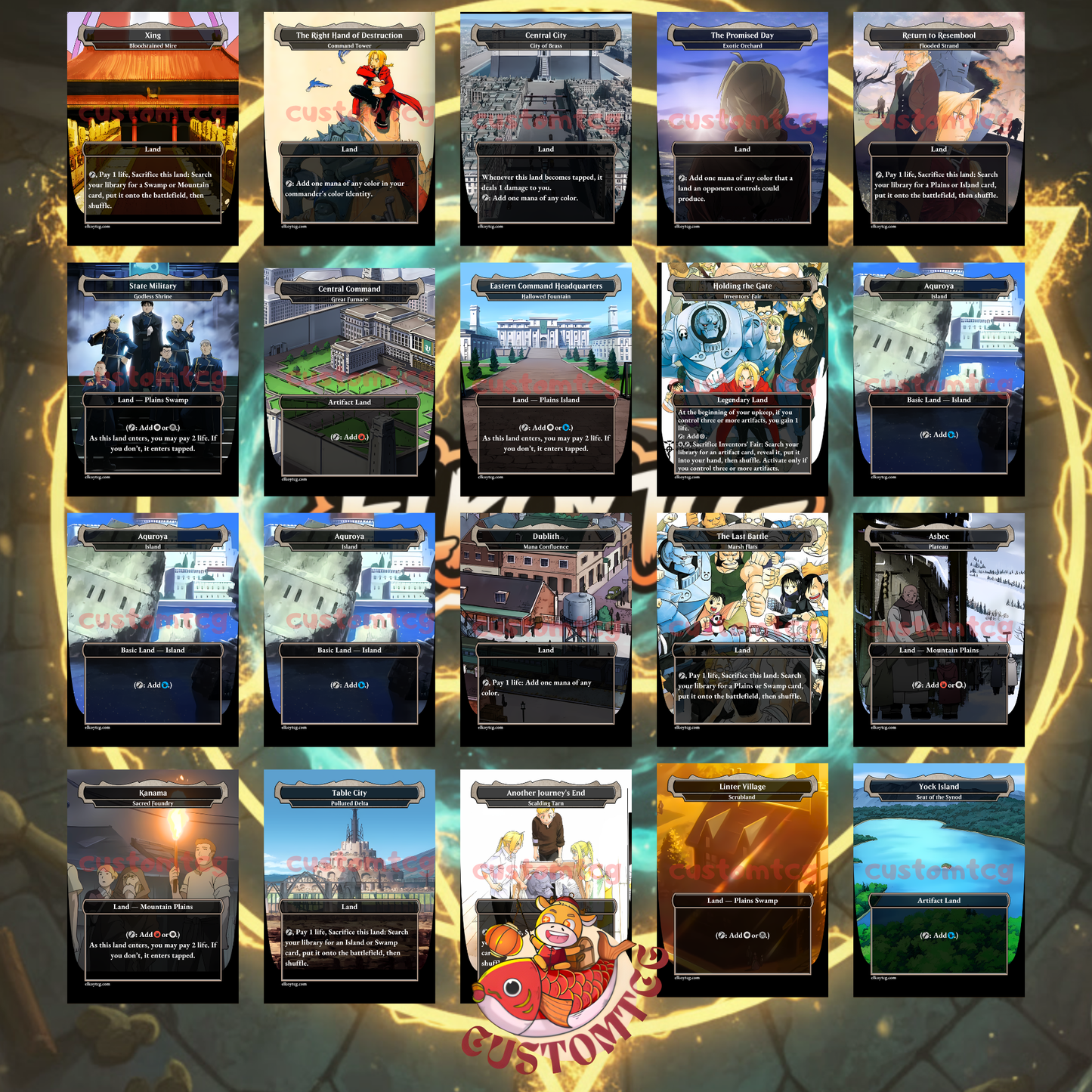 Fullmetal Alchemist Themed Custom Deck