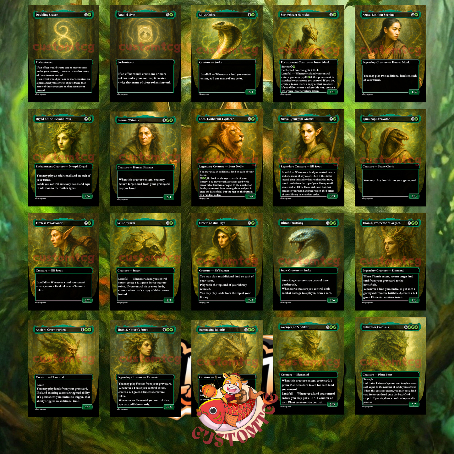 🌿 Greensleeves, Maro-Sorcerer — Custom Deck