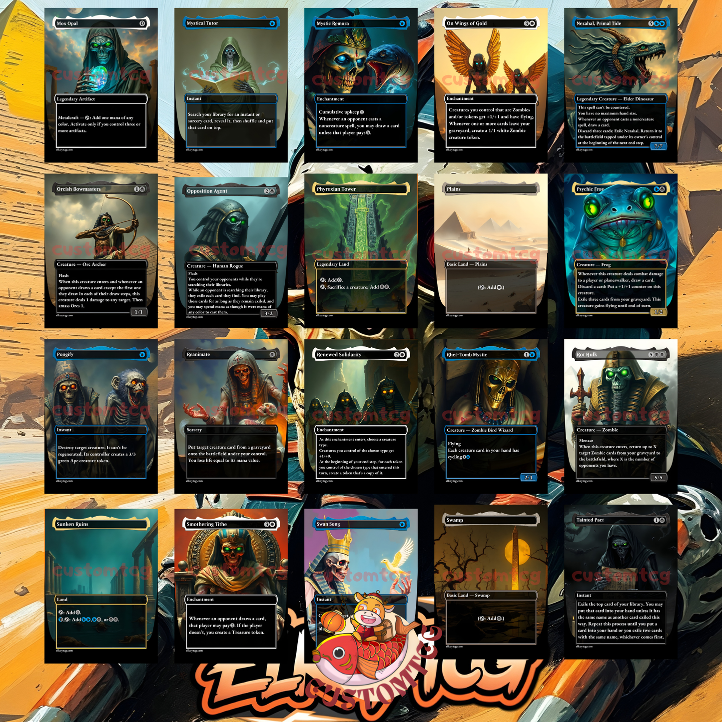Hashaton’s Plague – Custom Egyptian Zombie Deck!