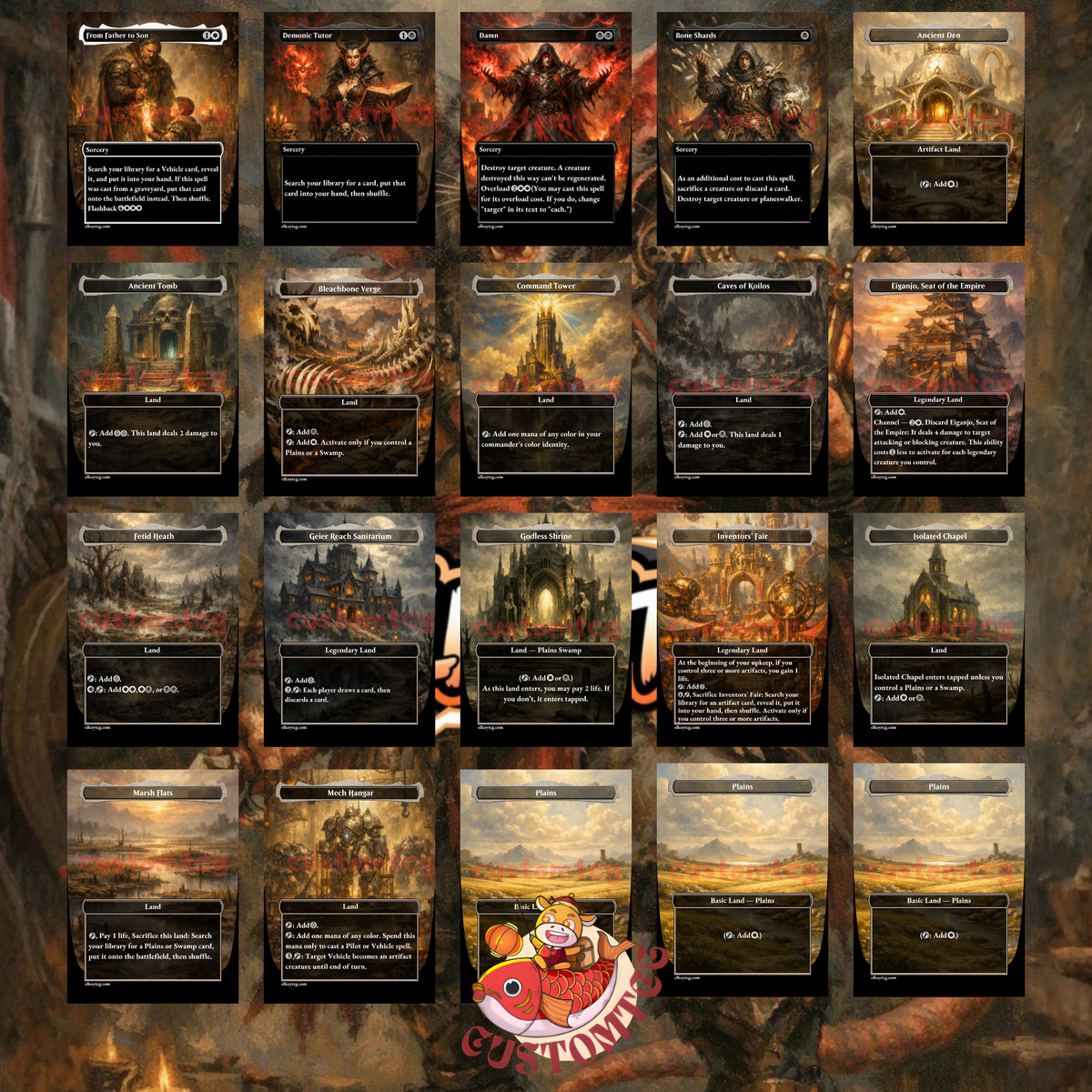 Greasefang, Okiba Boss Custom Deck