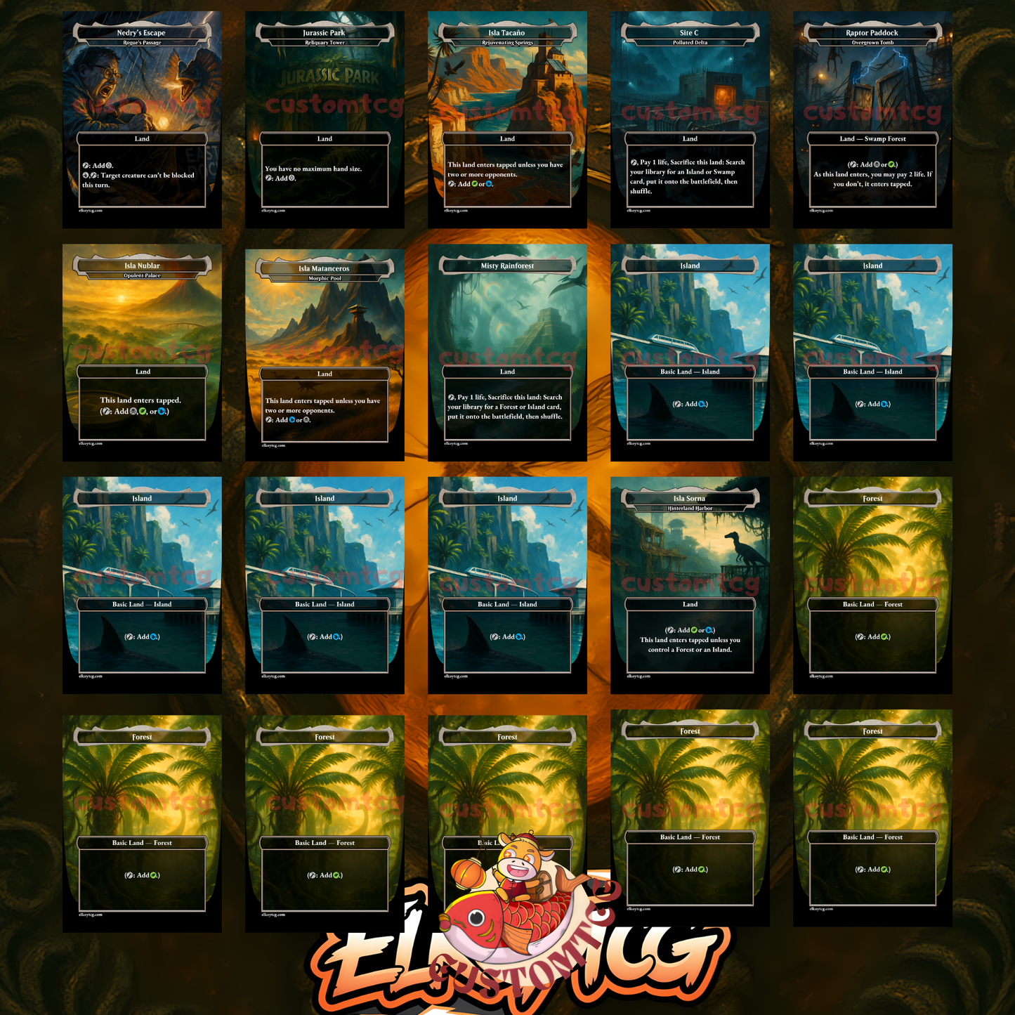 INDOMINOUS JURASSIC PARK CUSTOM DECK