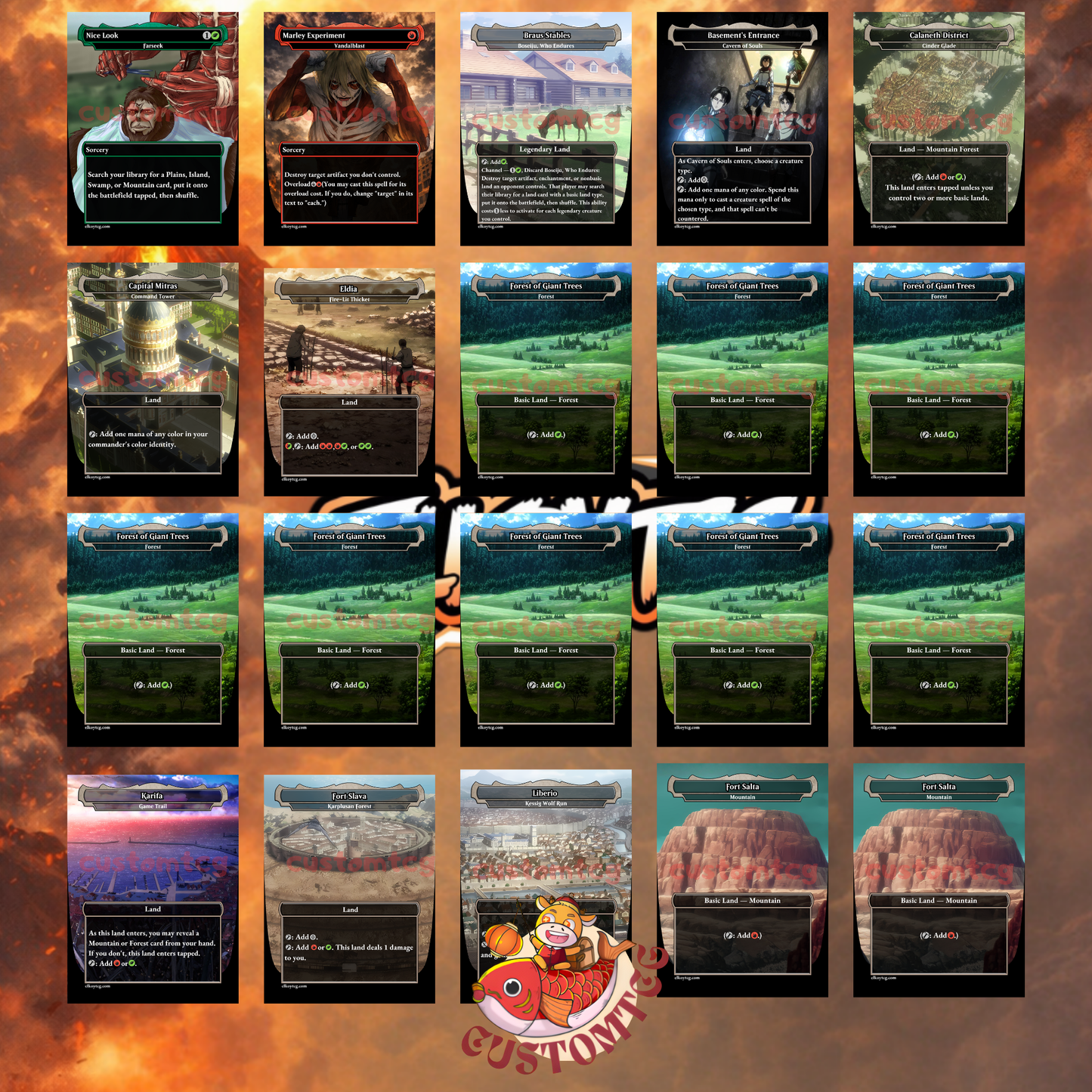 Attack on Titan Custom Deck - ONLY TITANS