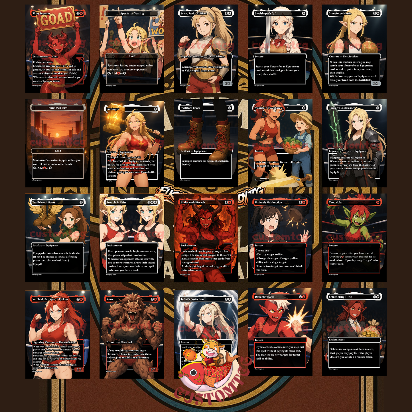 Wrestler Waifus – Custom Themed Deck