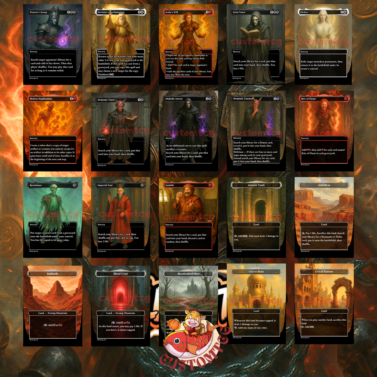 Dihada, Binder of Wills Custom Deck