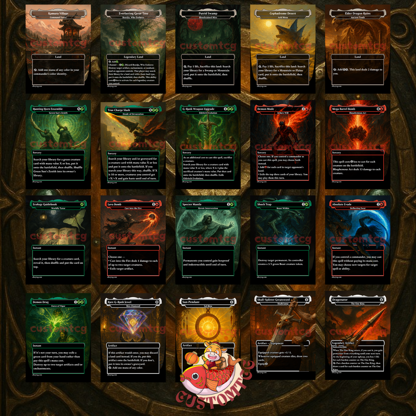 Monster Hunter - Halana & Alena Custom Deck