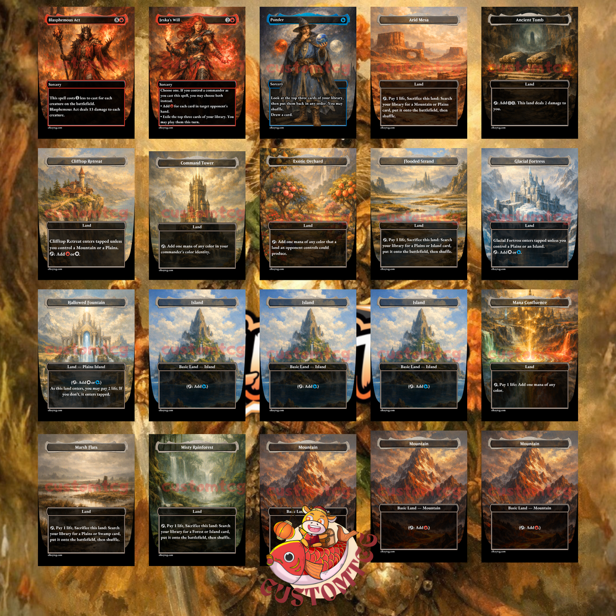 Arthur, Marigold Knight Jeskai Custom Deck