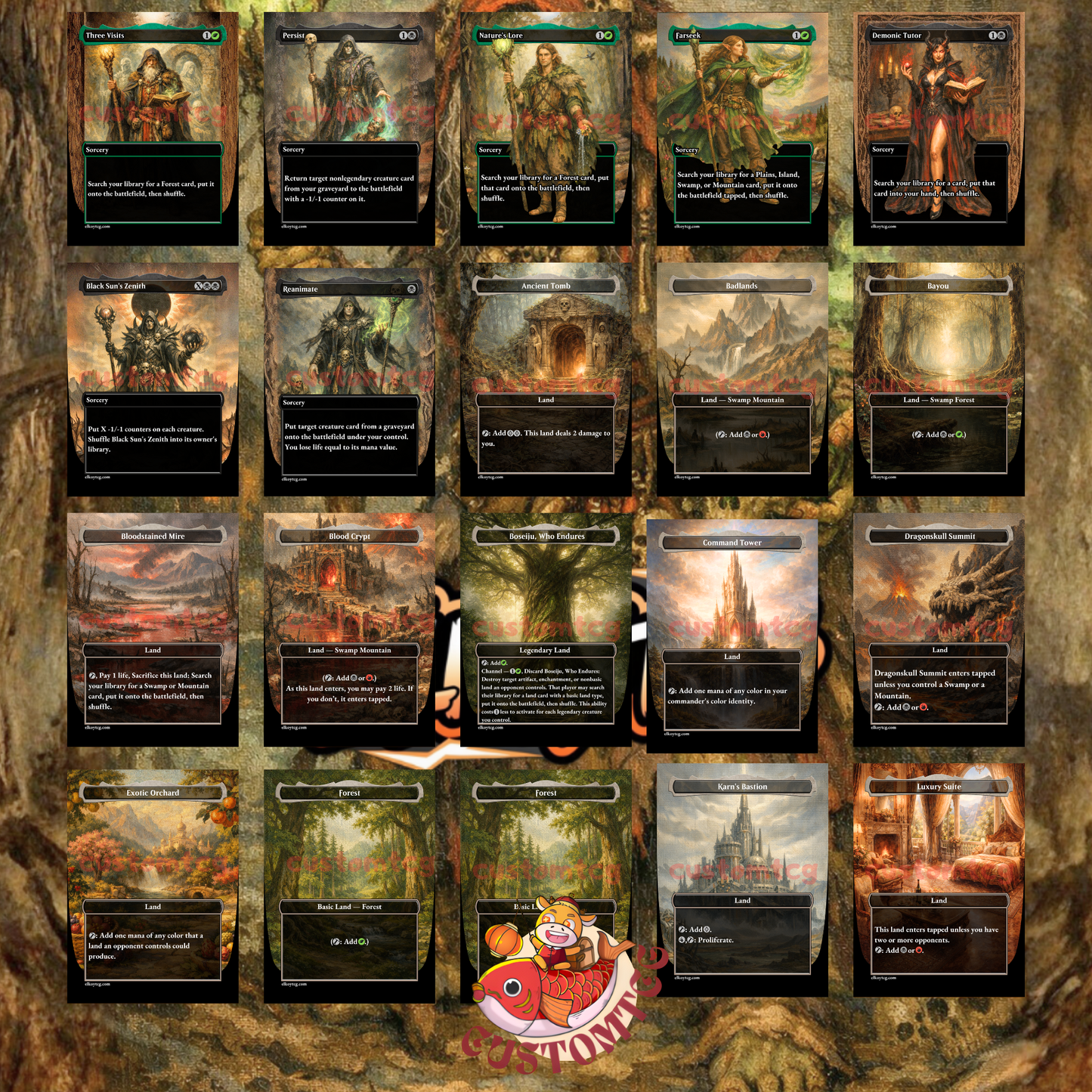 Auntie Ool, Cursewretch Custom Deck (100 Cards + Tokens)