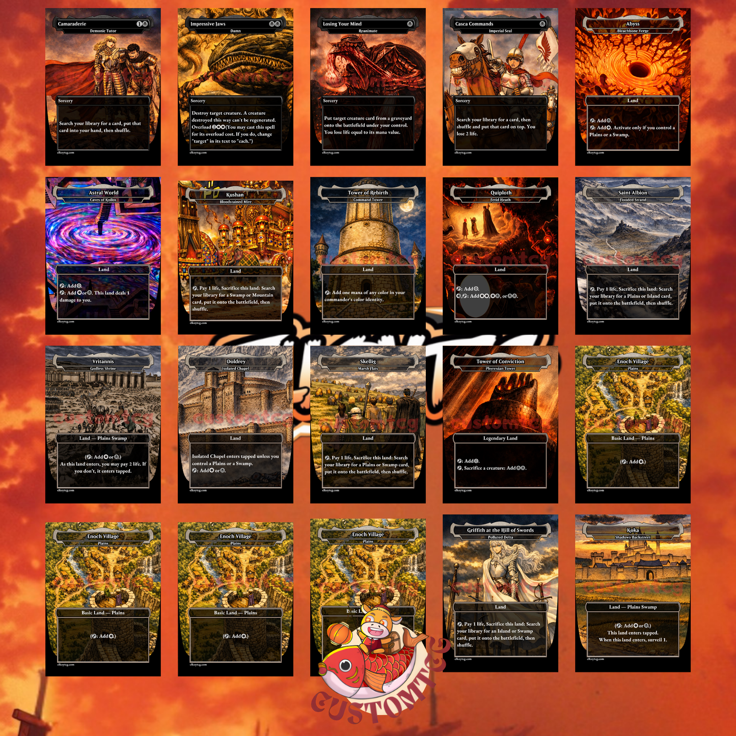 Berserk V4 Custom Deck – Manga Colored Style