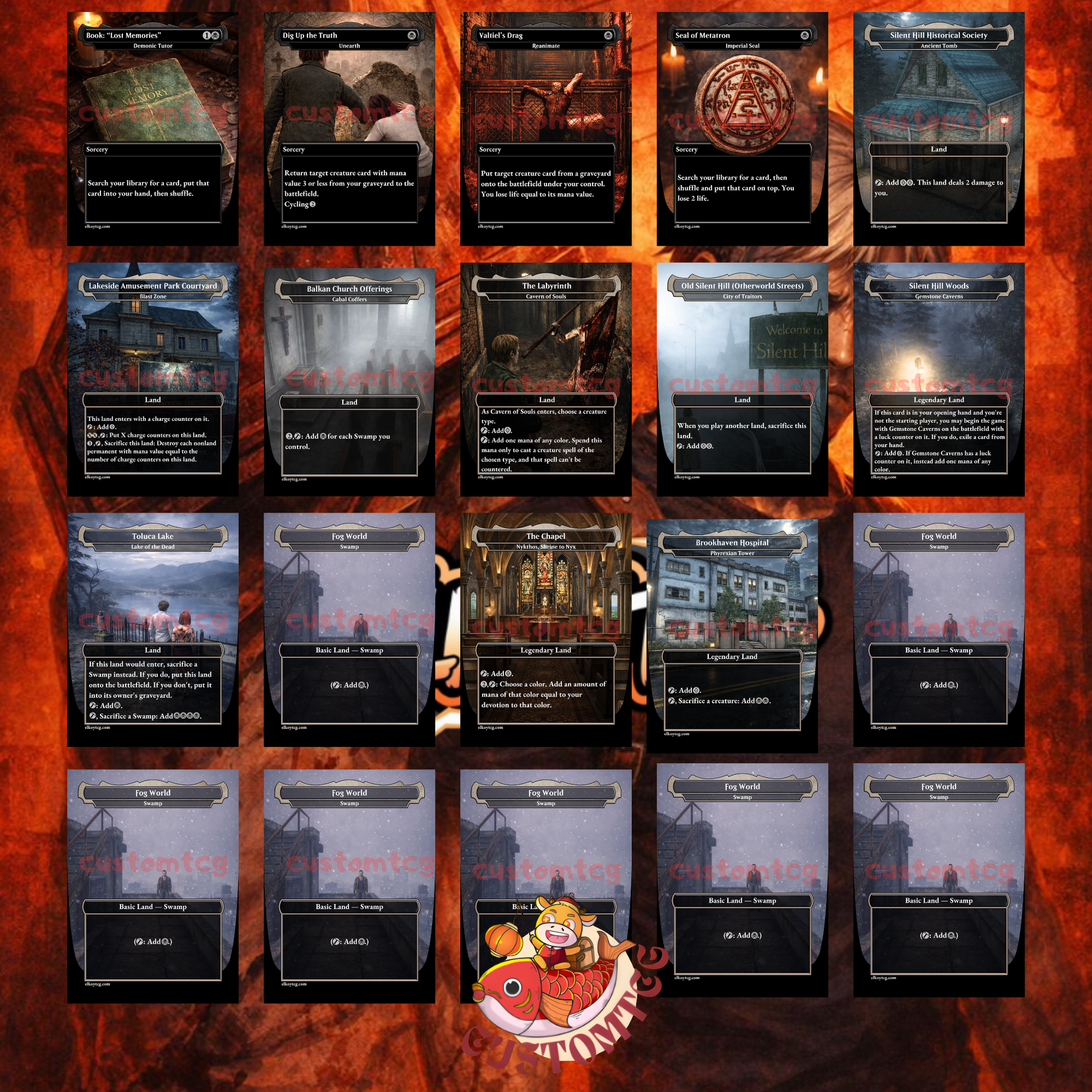 Silent Hill MTG Commander Deck – Custom Horror Cards – ElkoyTCG