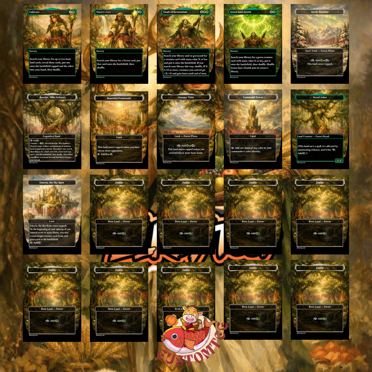 Karametra, God of Harvests — Selesnya (GW) Landfall & Ramp Commander Custom Deck