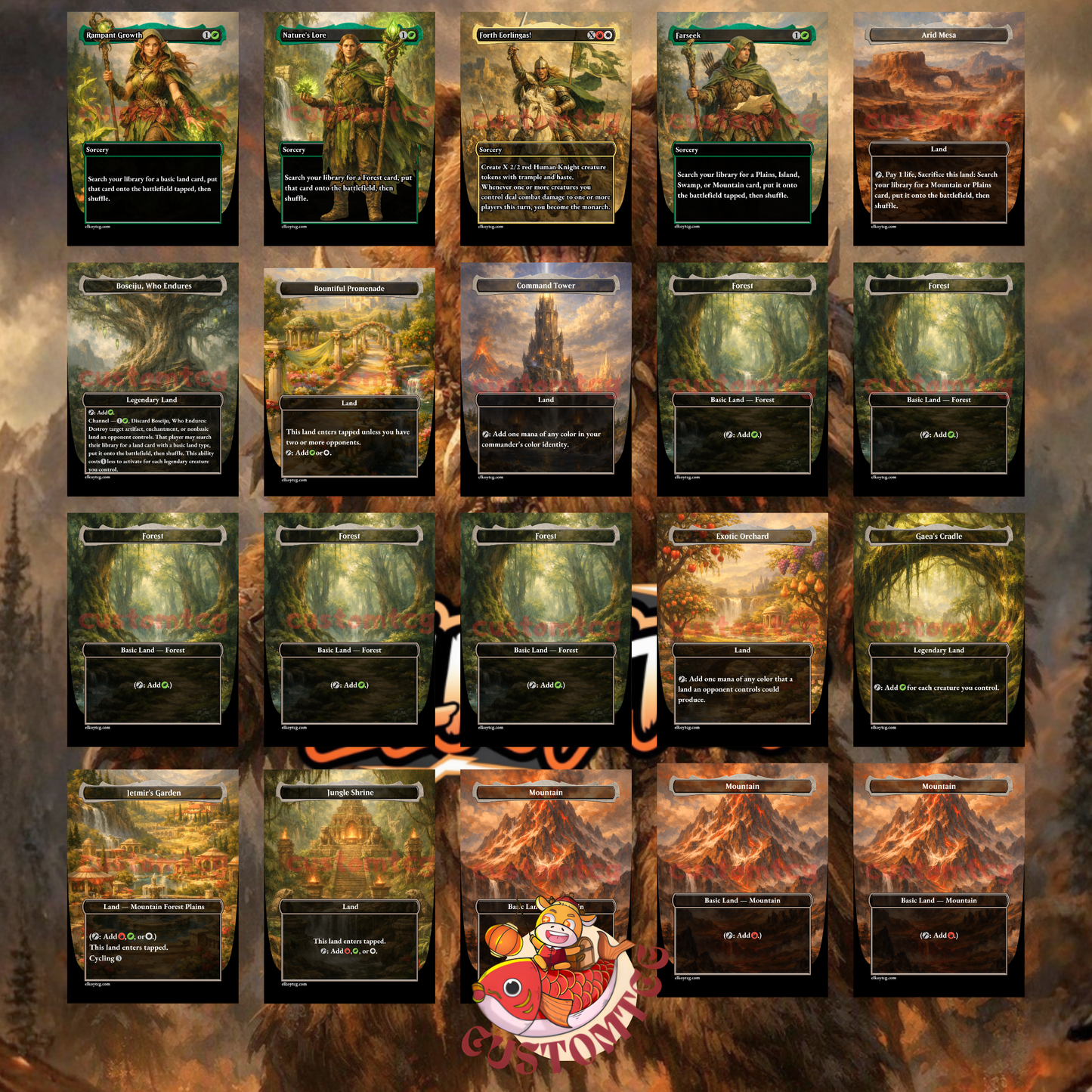 Duskana, the Rage Mother — Naya Bears & Beasts Combat Custom Deck