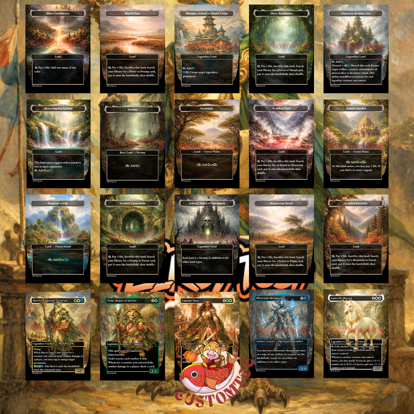 Derevi, Empyrial Tactician — Custom Deck (100 Cards + Tokens) 🚀🦉