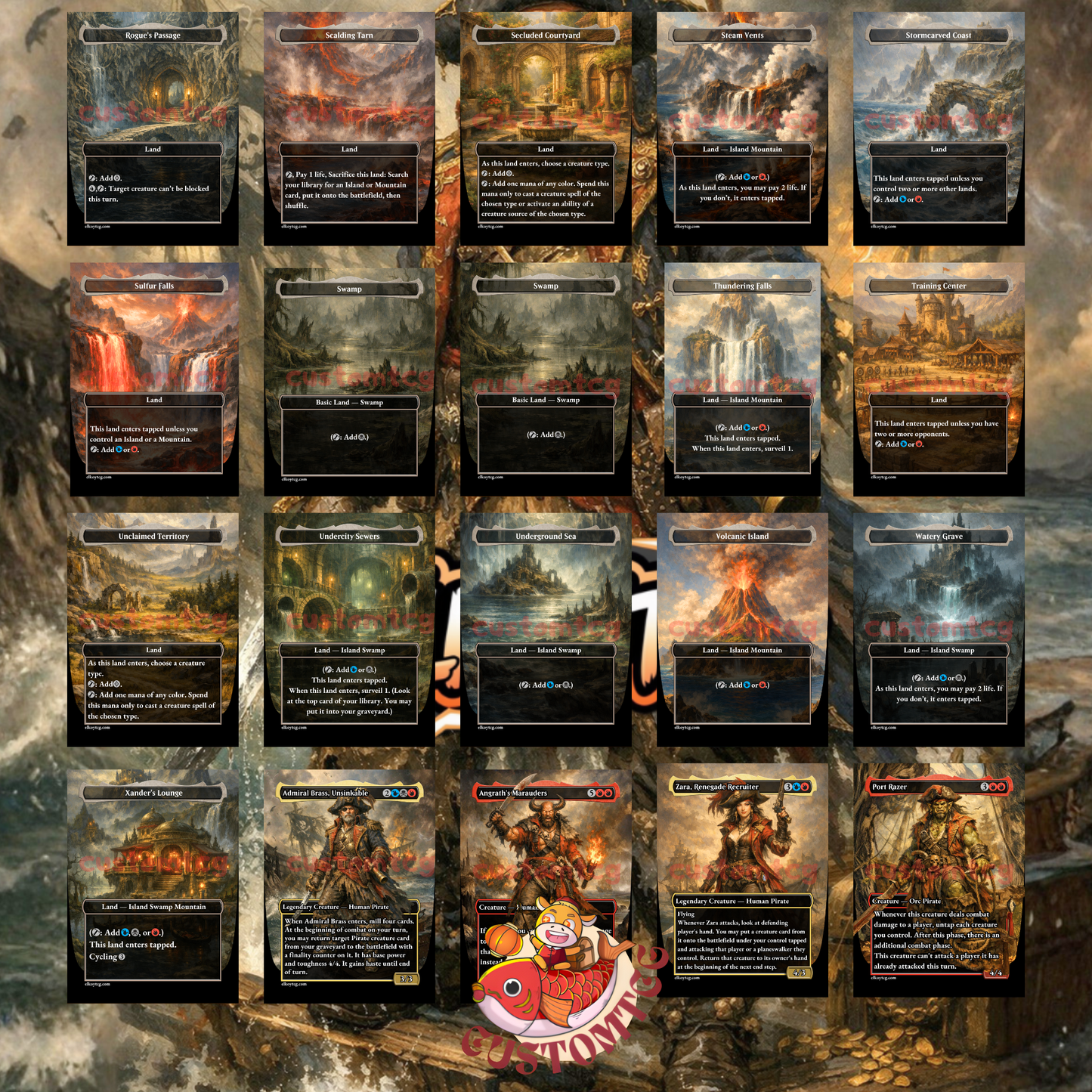 Admiral Brass, Unsinkable Custom Deck