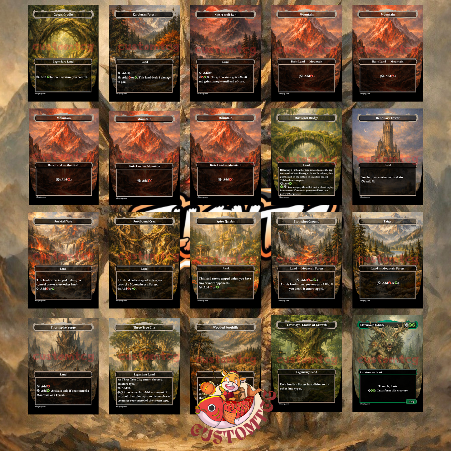 Slinza, the Spiked Stampede — Gruul Beast Typal Custom Deck