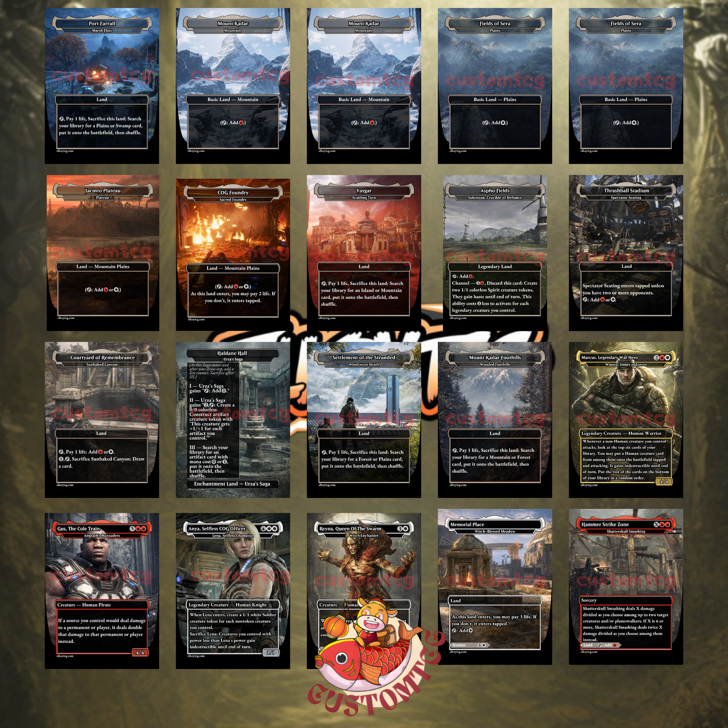 Gears of War Custom Deck