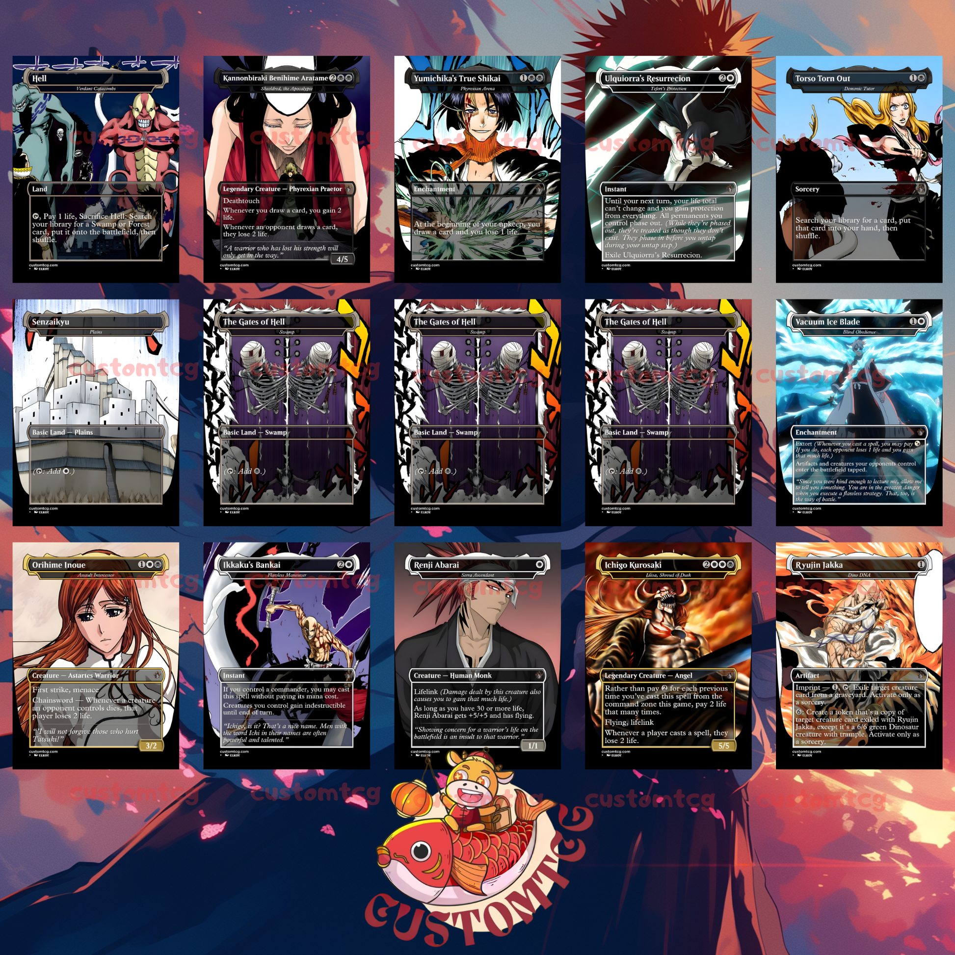 bleach mtg cards Bleach Custom Deck – ElkoyTCG