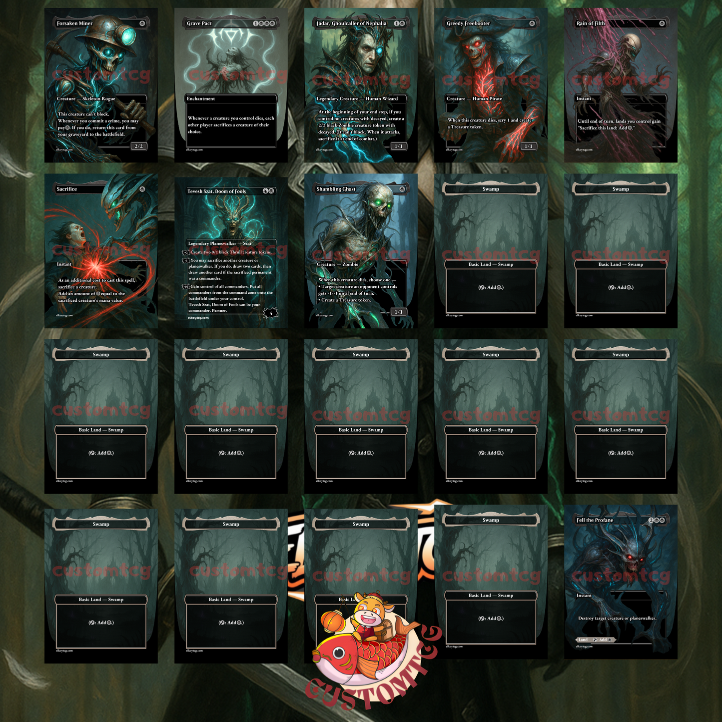 Sephiroth, Fabled SOLDIER // One-Winged Angel – Custom Deck