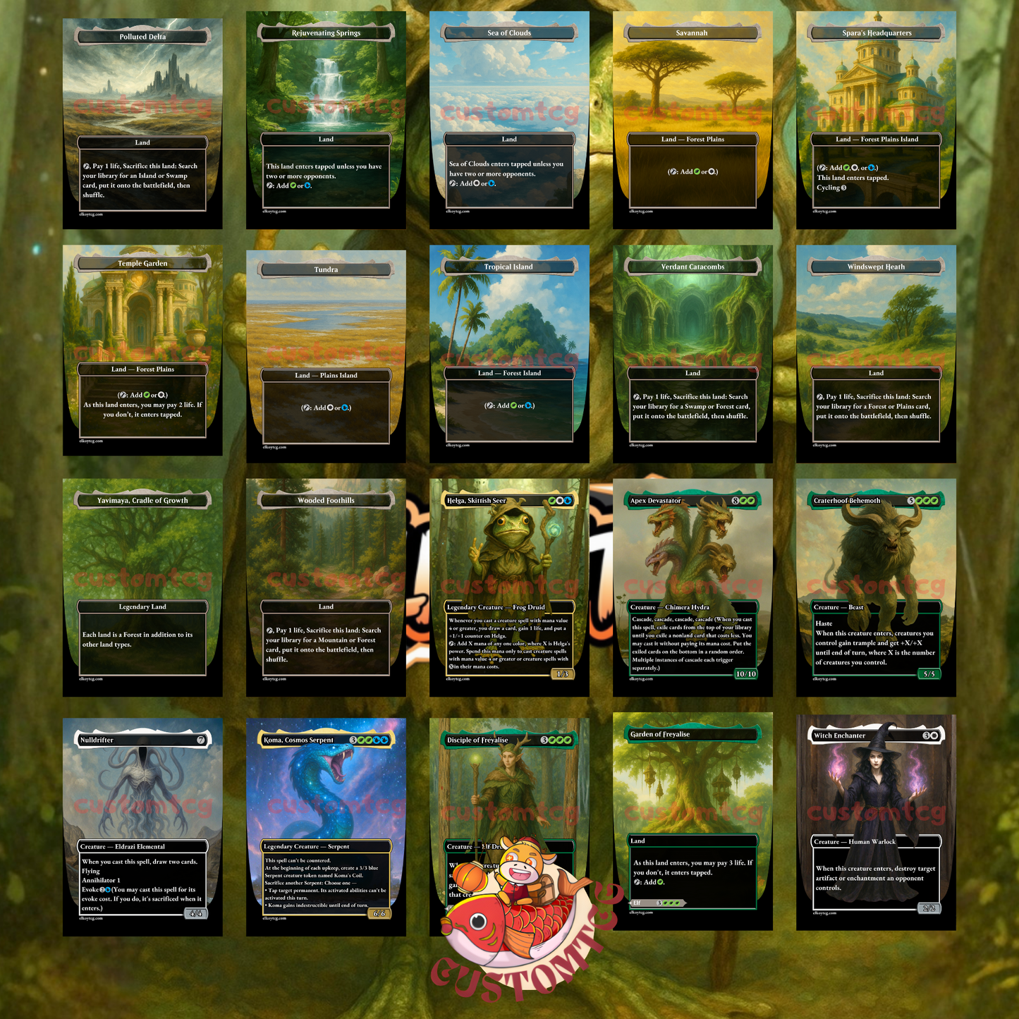 Helga, Skittish Seer – Custom Deck