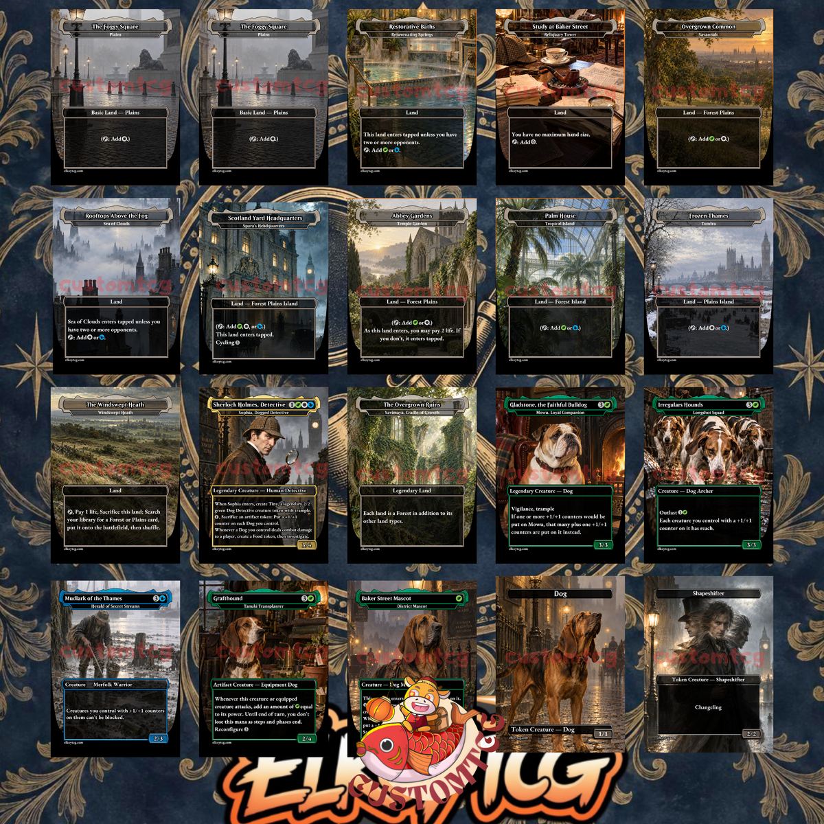 SHERLOCK HOLMES Custom Deck