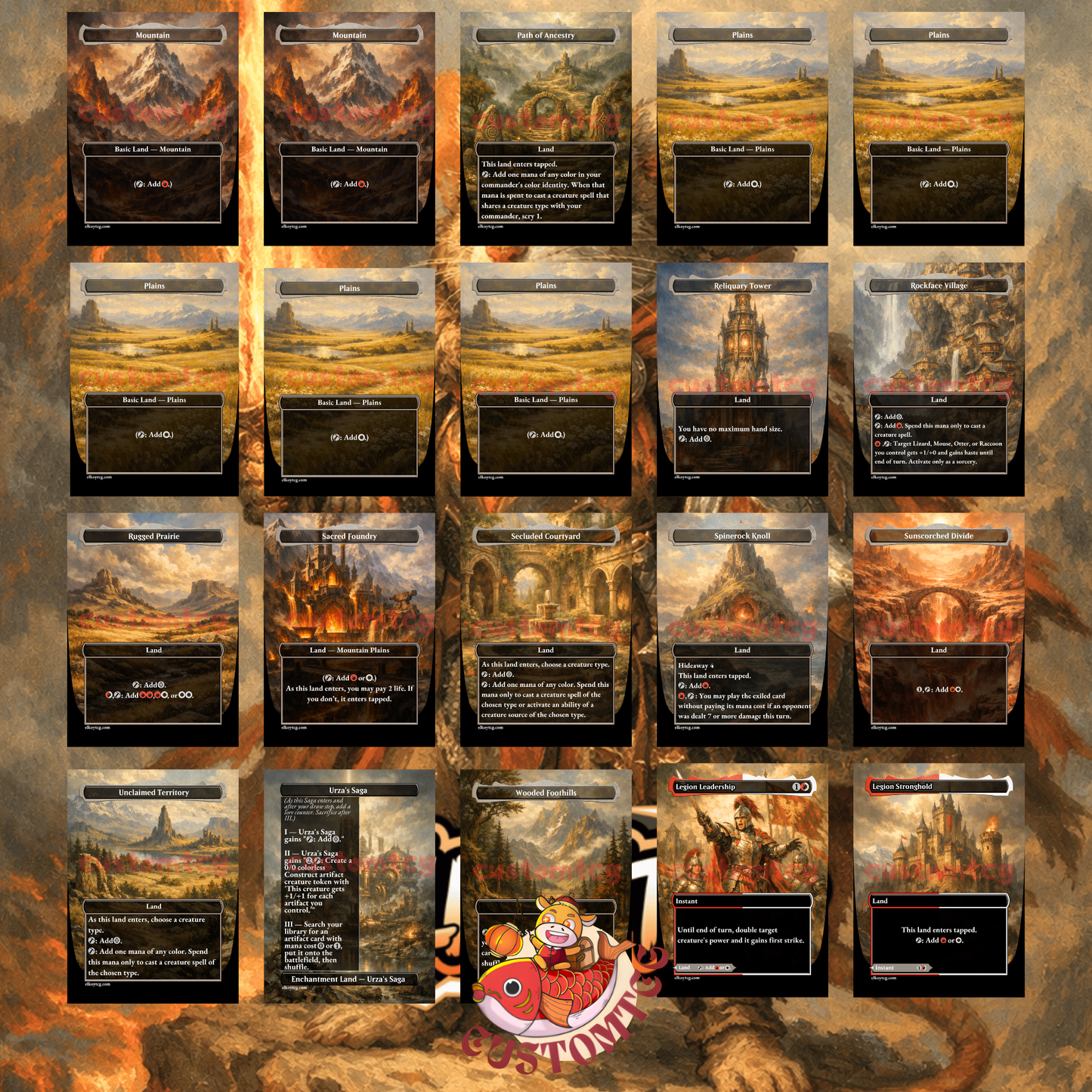 Mabel, Heir to Cragflame custom commander deck