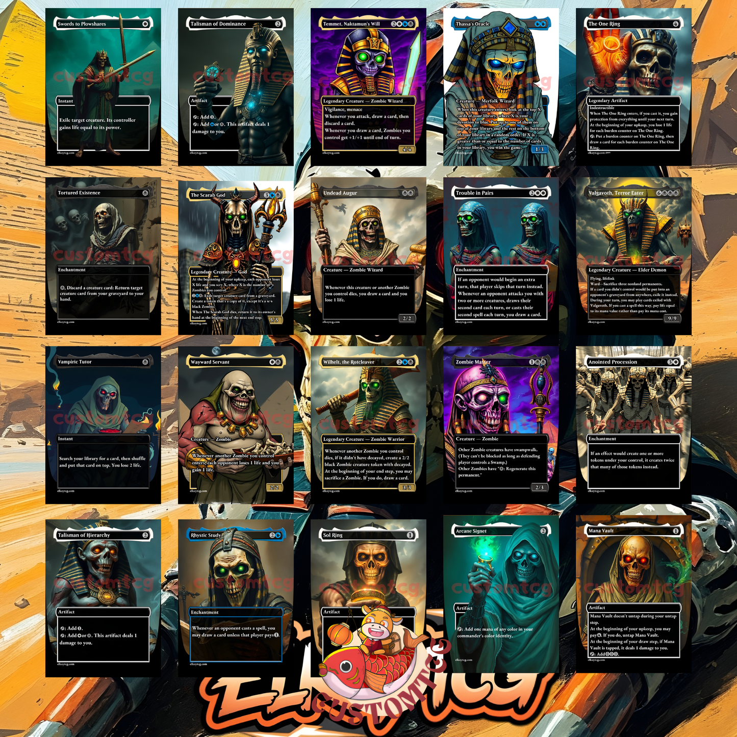 Hashaton’s Plague – Custom Egyptian Zombie Deck!