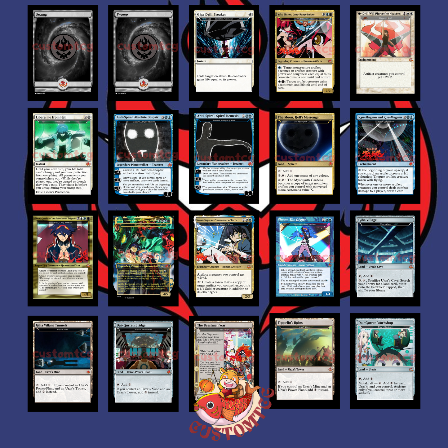Gurren Lagann Custom Deck